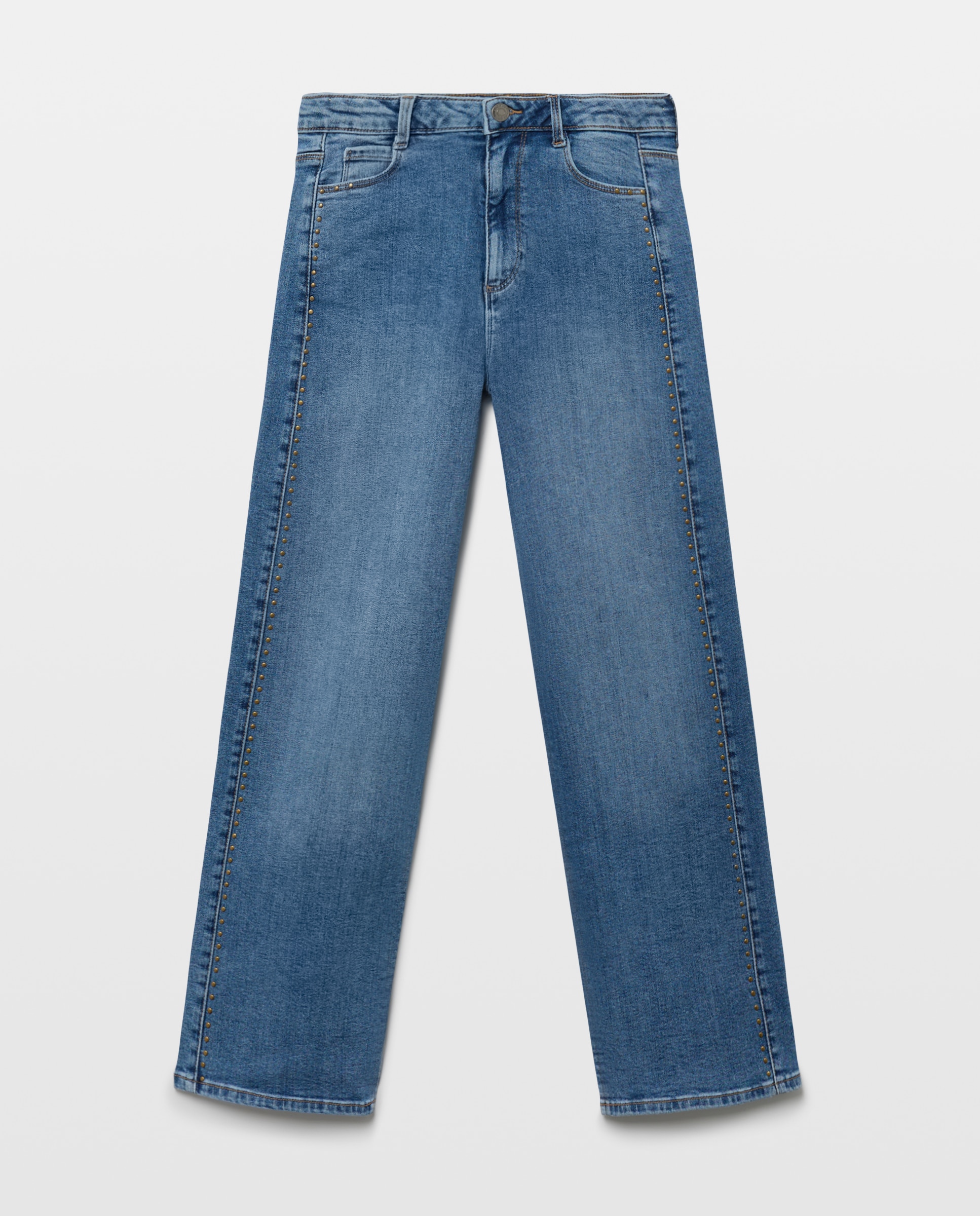 Vaquero de niña con adorno de tachas - Coconut El Corte Inglés - Azul pálido Azul pálido-5