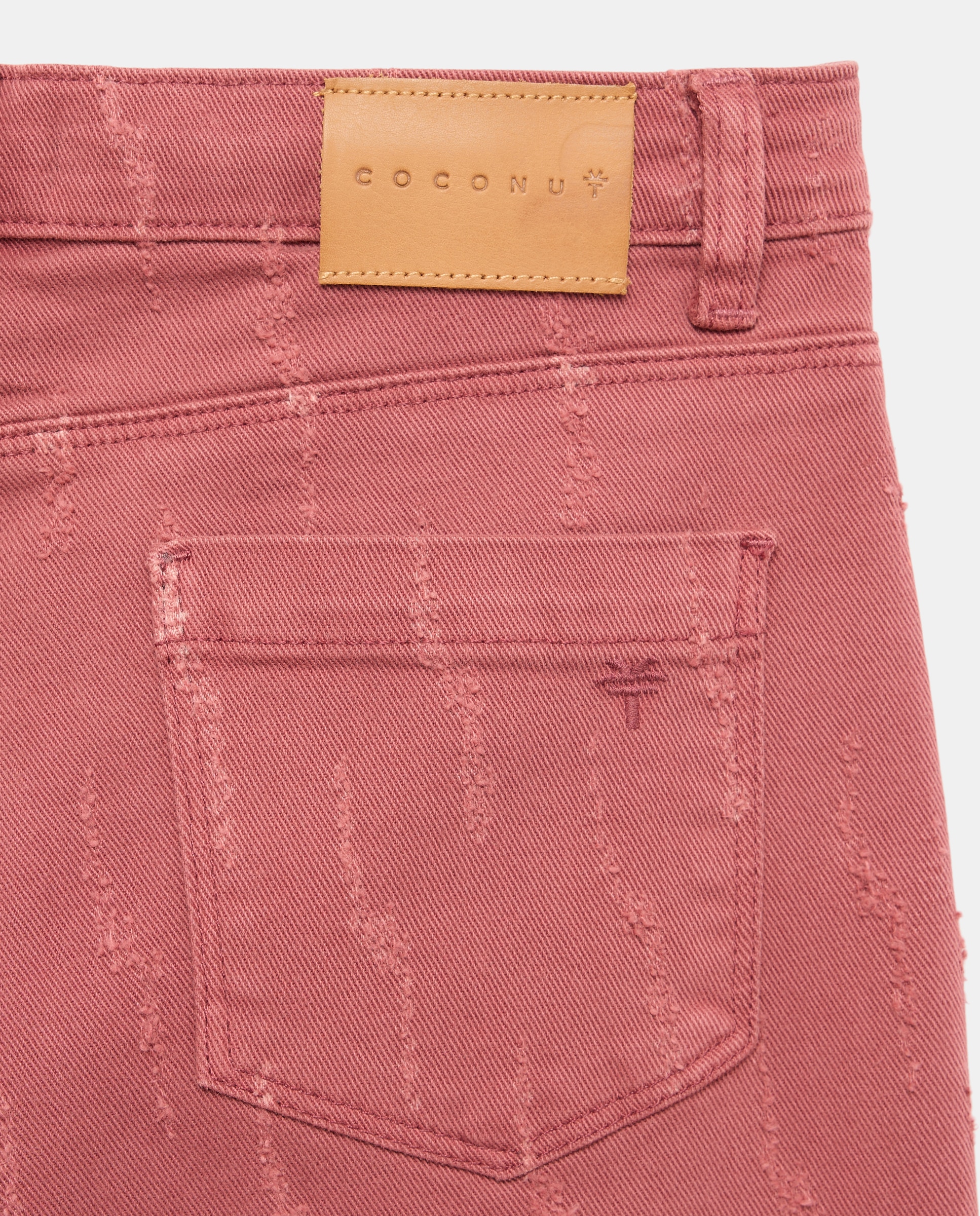 Jeans com Rasgões e Desfiados Ameixa-6