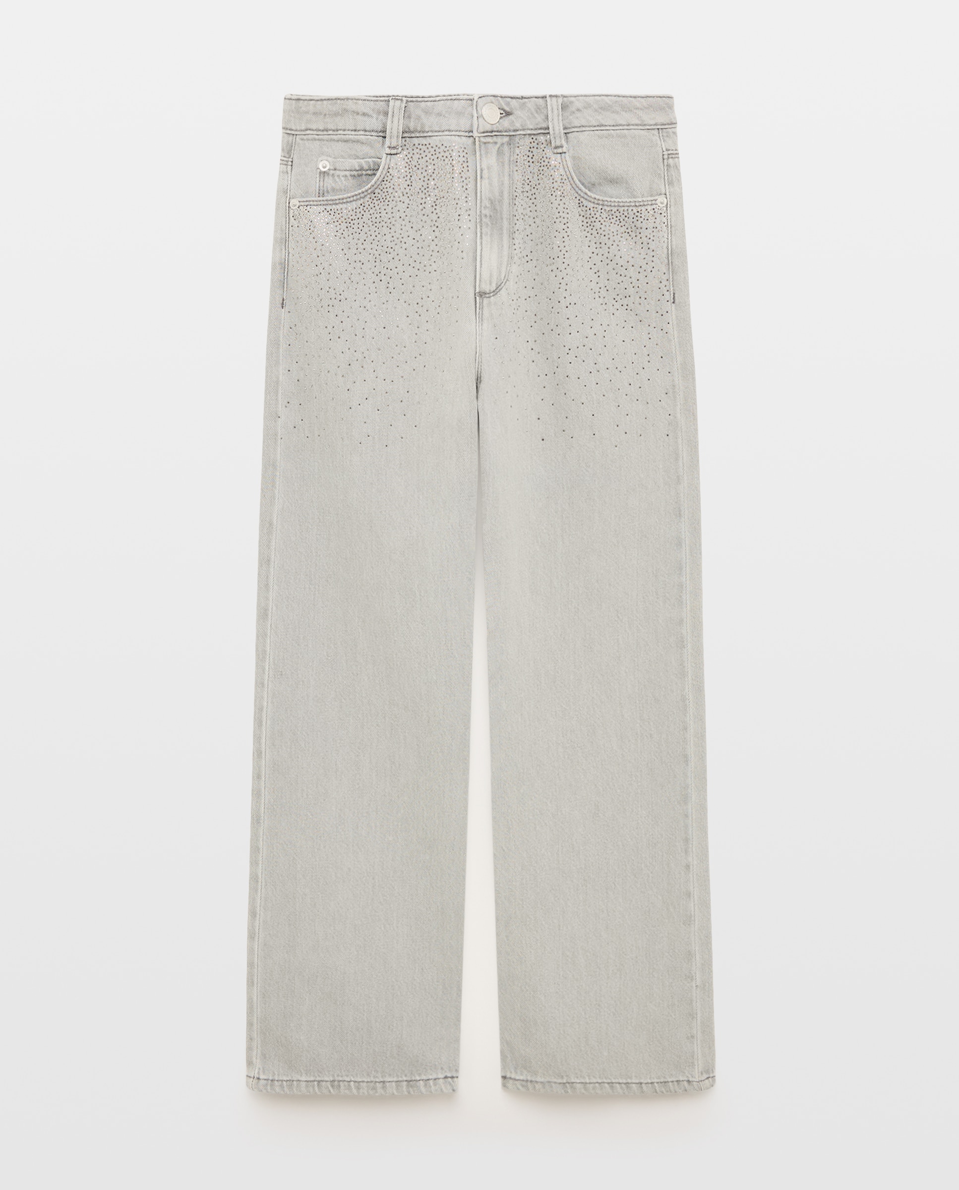 Vaquero de niña con adorno de strass - Coconut El Corte Inglés - Gris claro Gris claro-1