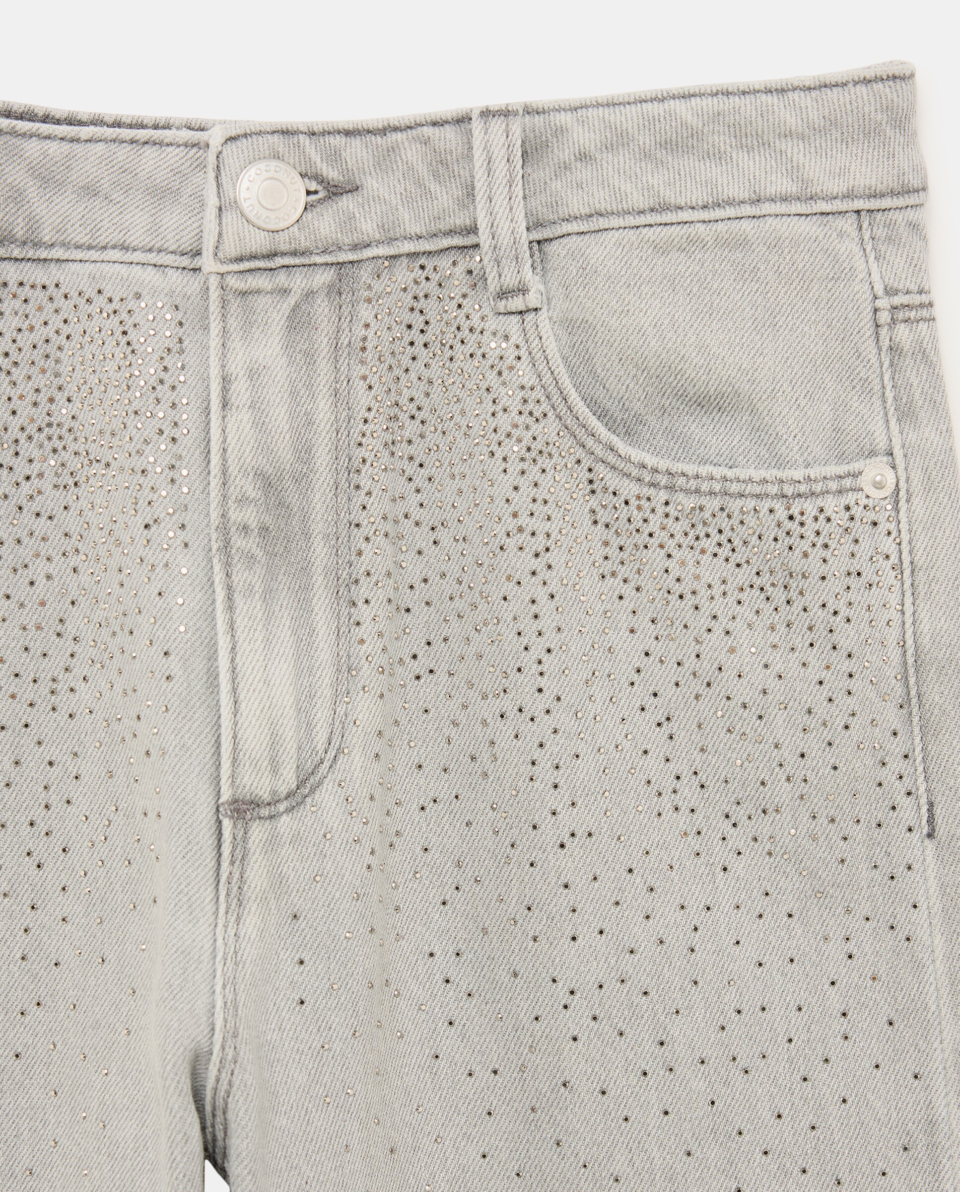 Vaquero de niña con adorno de strass - Coconut El Corte Inglés - Gris claro Gris claro-2