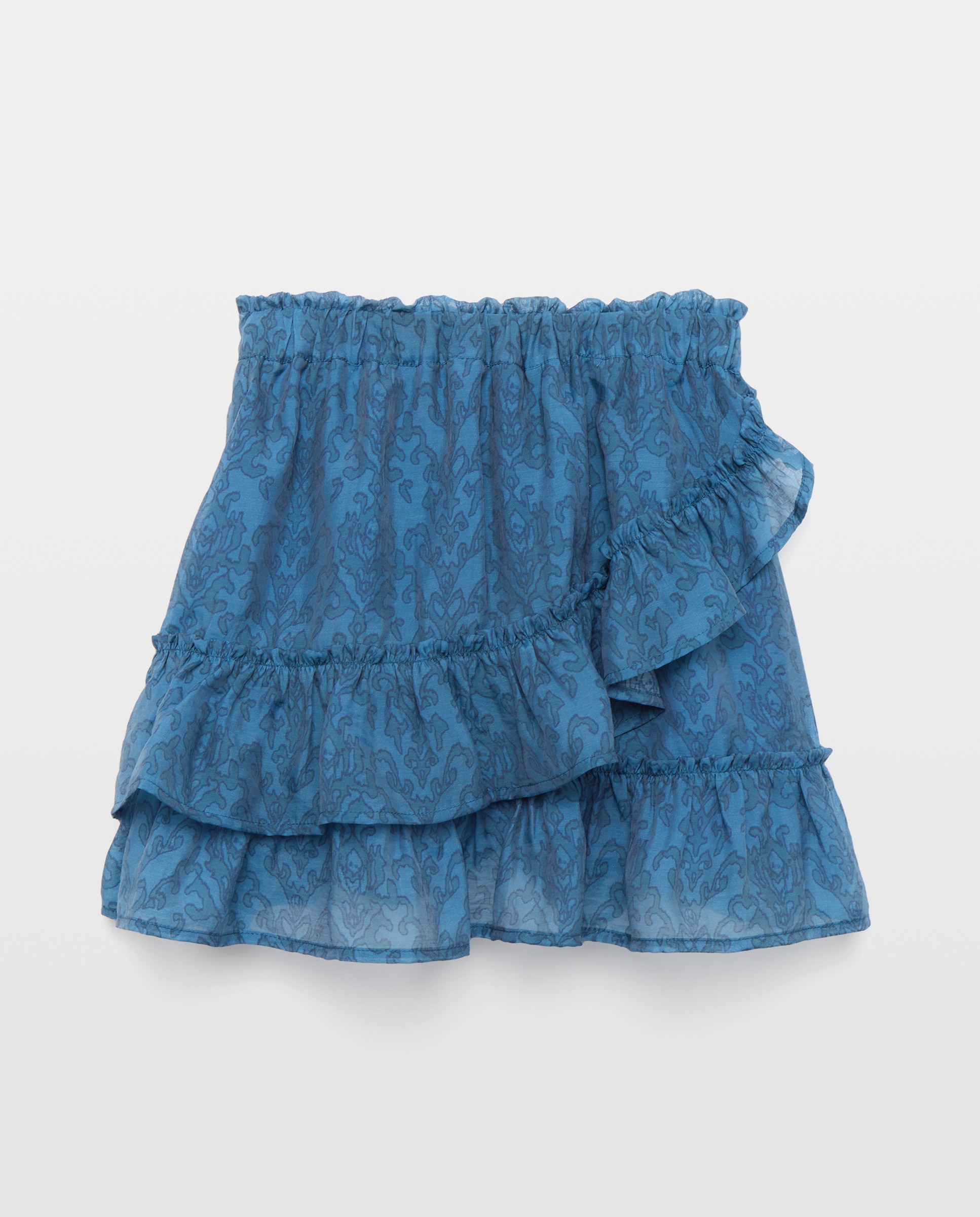 Saia de Tencel com All Over Print de Tapeçaria Coconut El Corte Inglés Azul-marinho-4