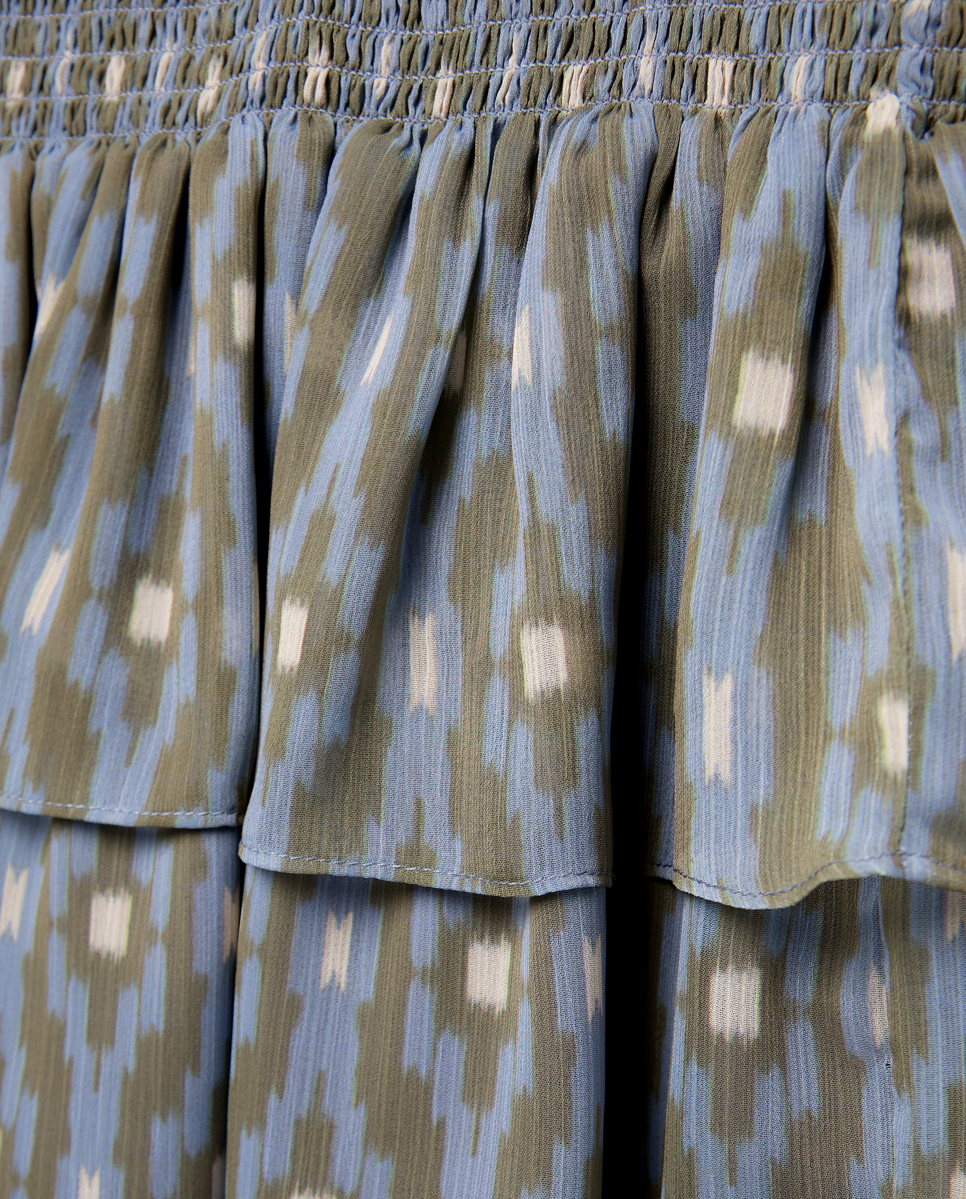 Saia Ondulada com All Over Print Coconut El Corte Inglés Branco-5