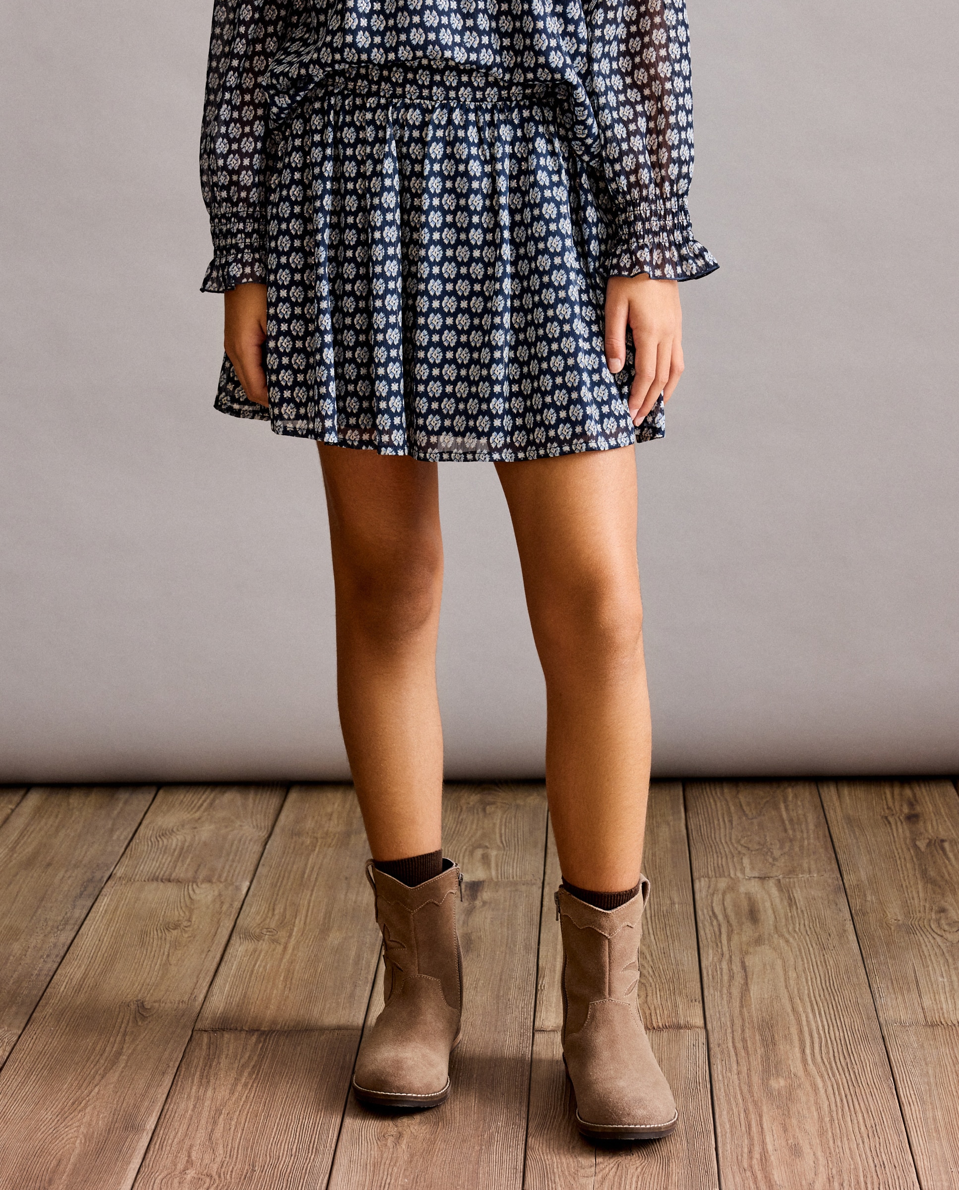 Falda cabecilla con estampado de niña - Coconut El Corte Inglés - Azul Azul-2