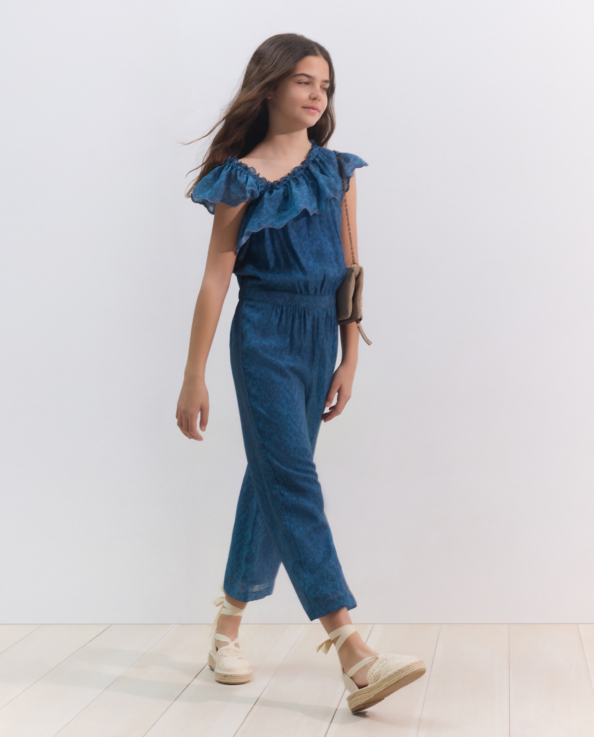 Imagem 0 de Macacão de Tencel com All Over Print de Tapeçaria