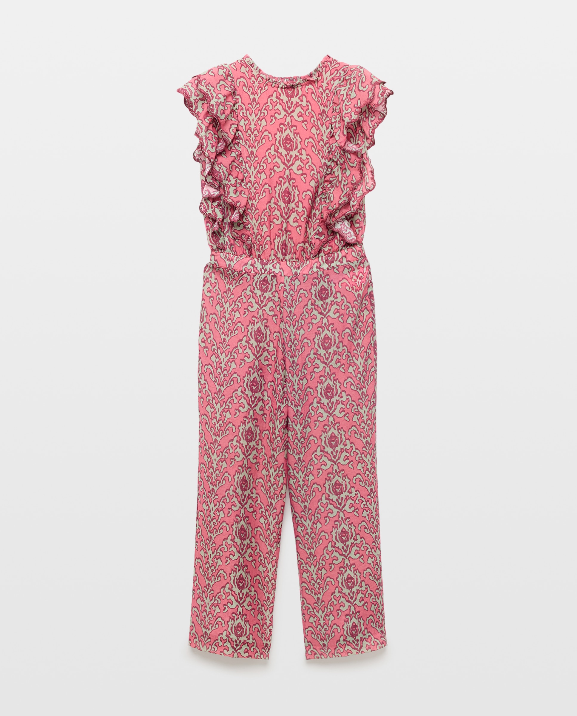 Macacão com Folhos e Estampado Coconut El Corte Inglés Vermelho-5