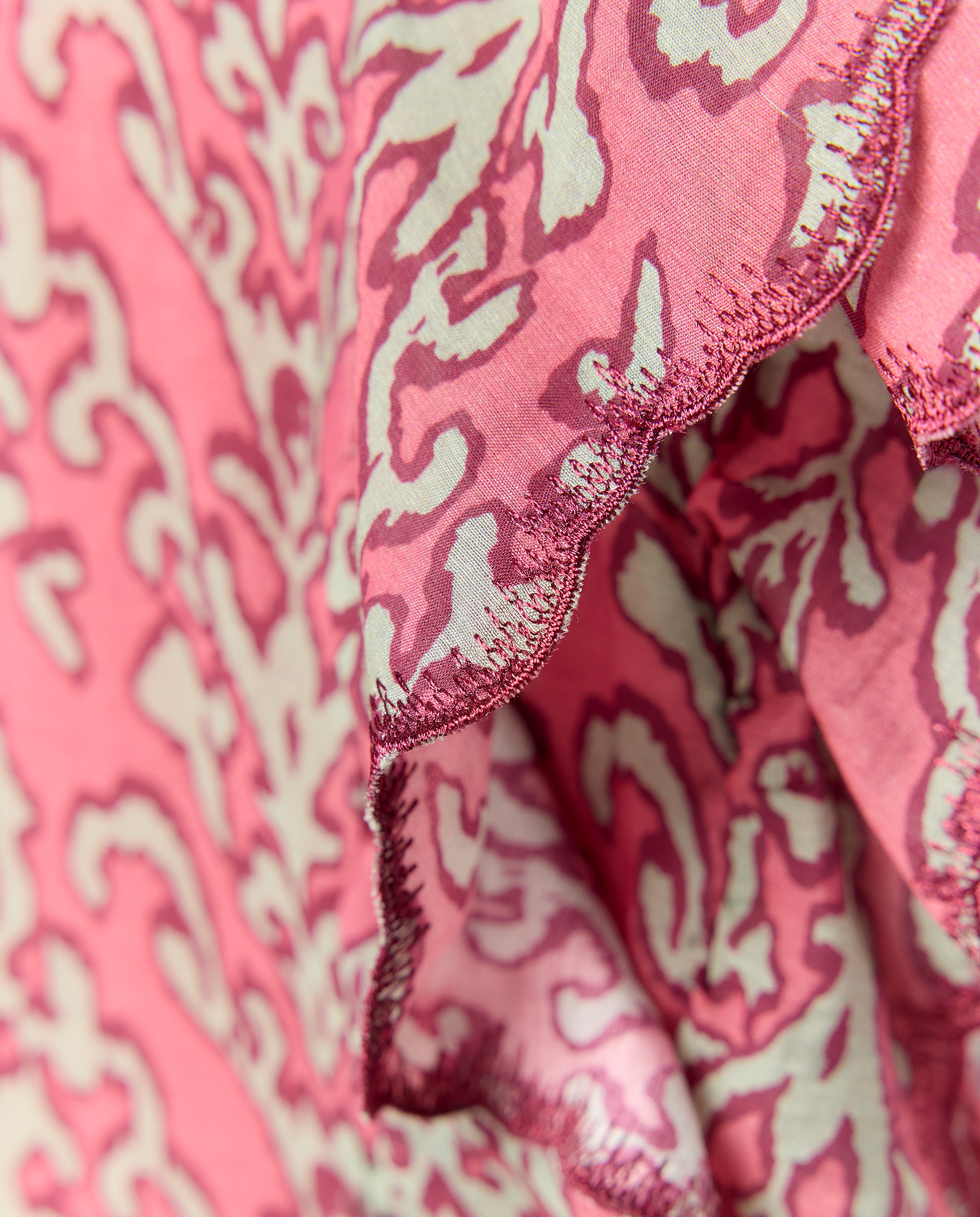 Macacão com Folhos e Estampado Coconut El Corte Inglés Vermelho-6
