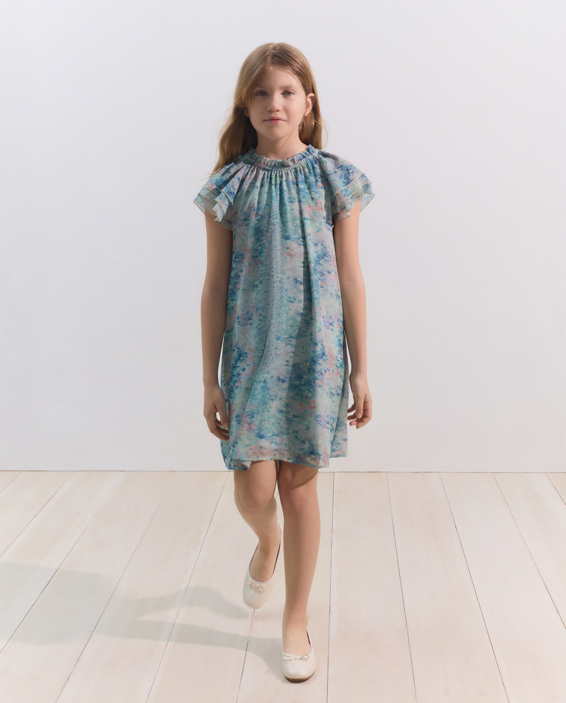 Vestido de Cerimónia com Manga Curta Verde-2