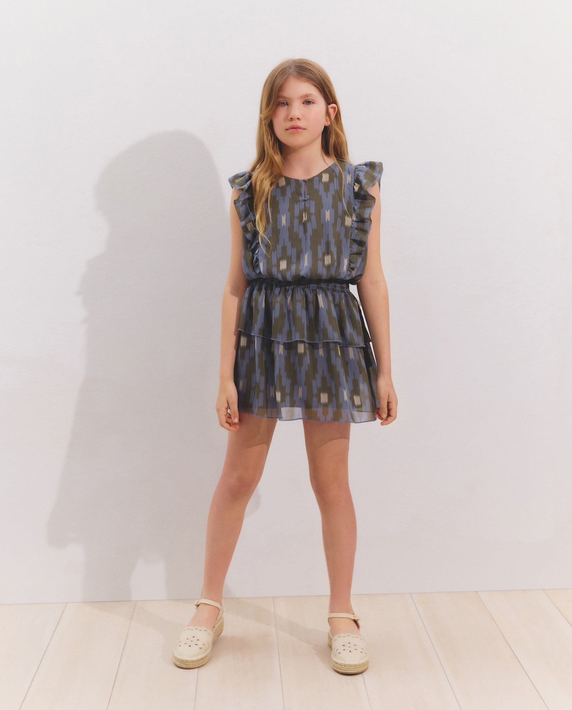 Imagem 0 de Vestido Ondulado com Manga Curta