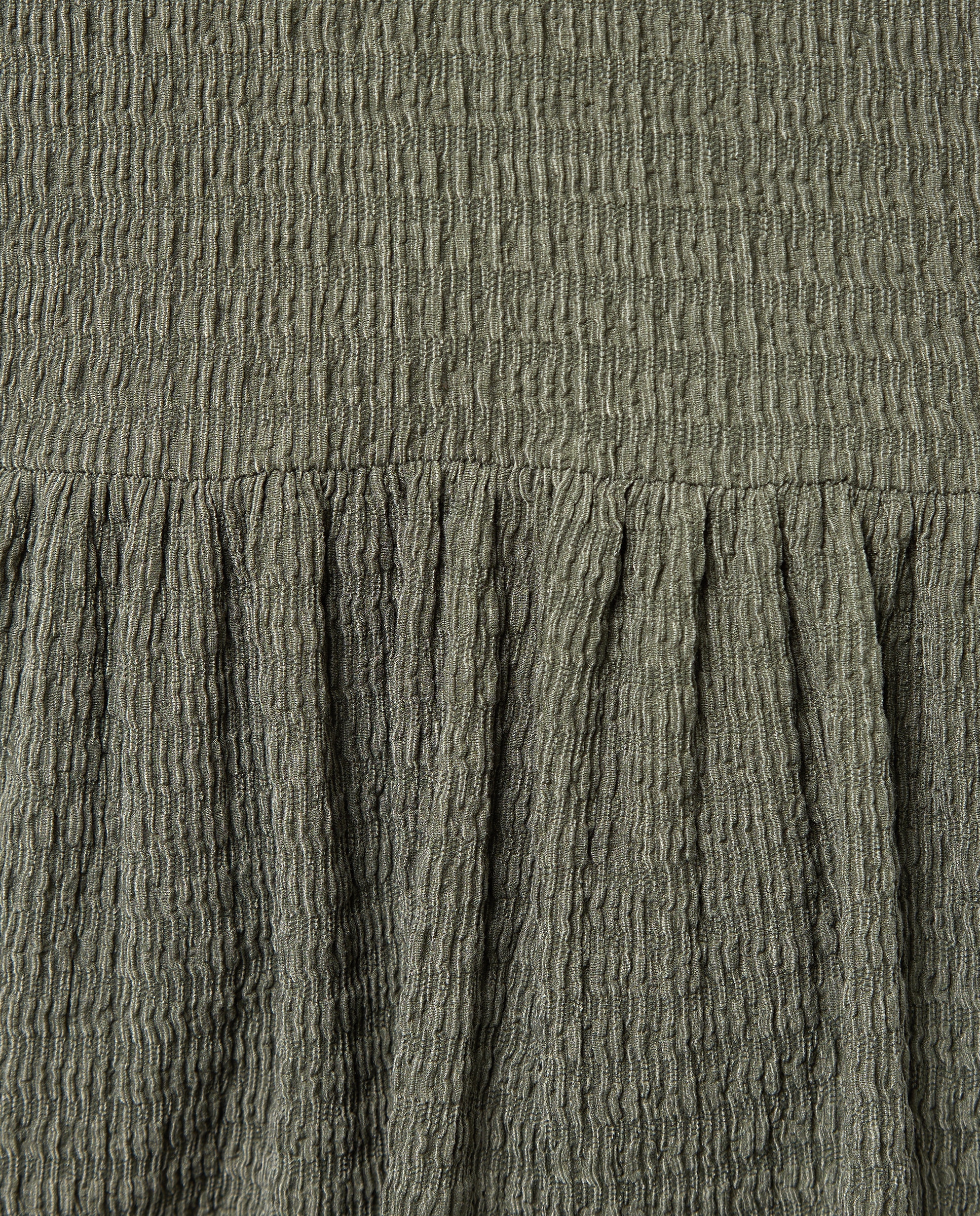 Vestido de Malha Circular com Elásticos Coconut El Corte Inglés 580 Musgo-6