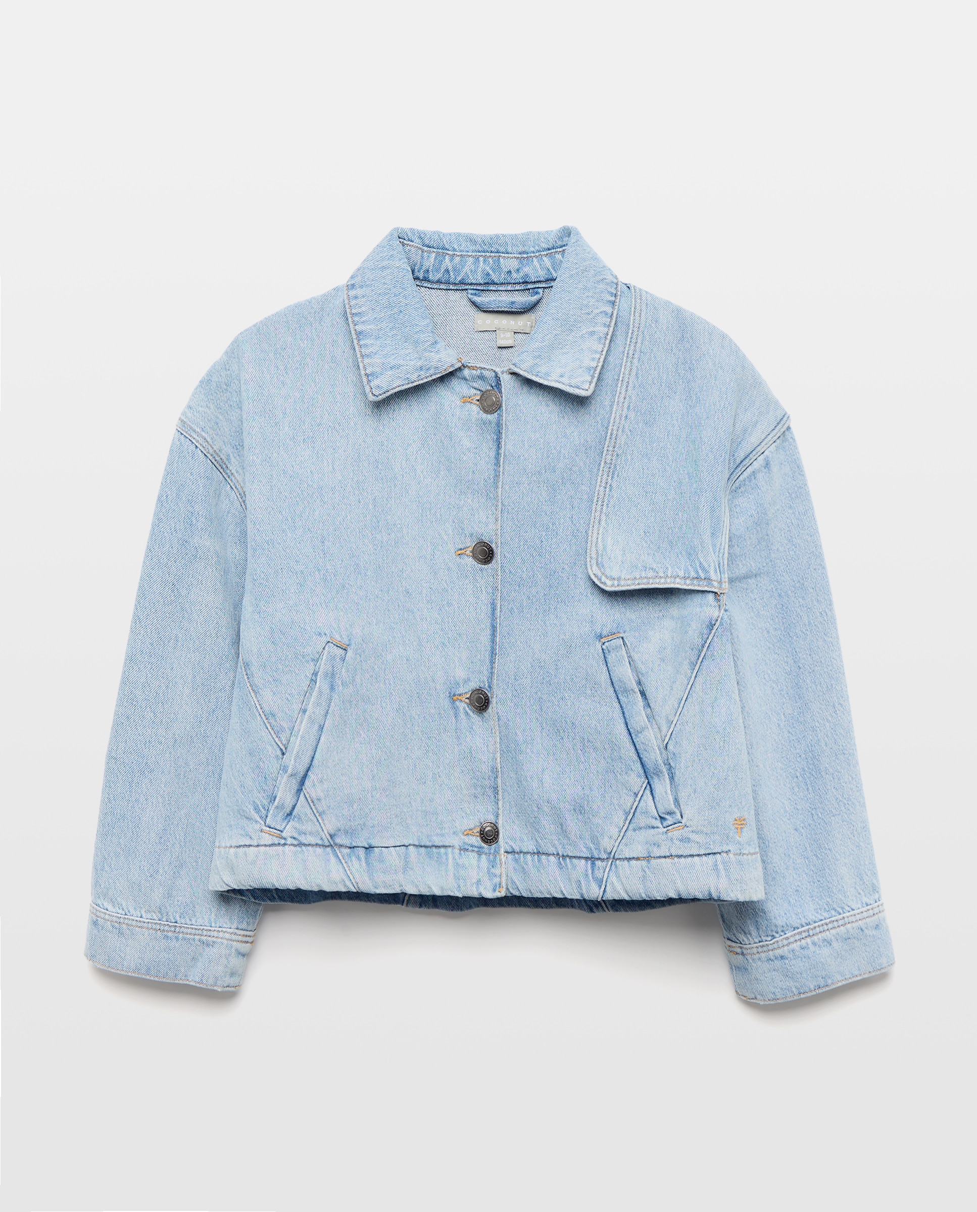 Blusão de Ganga Ligeira Azul pálido-1