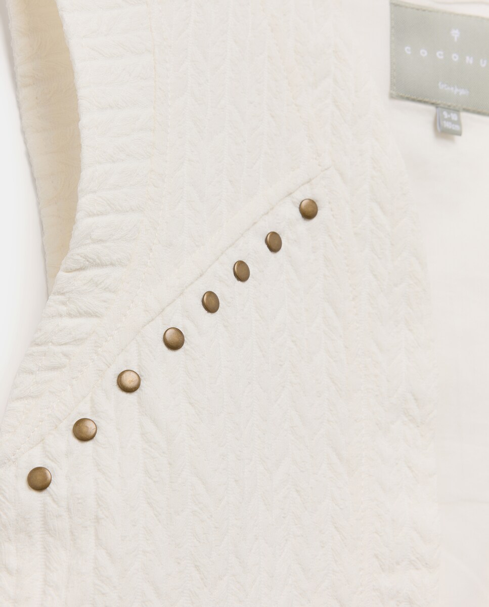 Colete com Cortes Ameixa-5