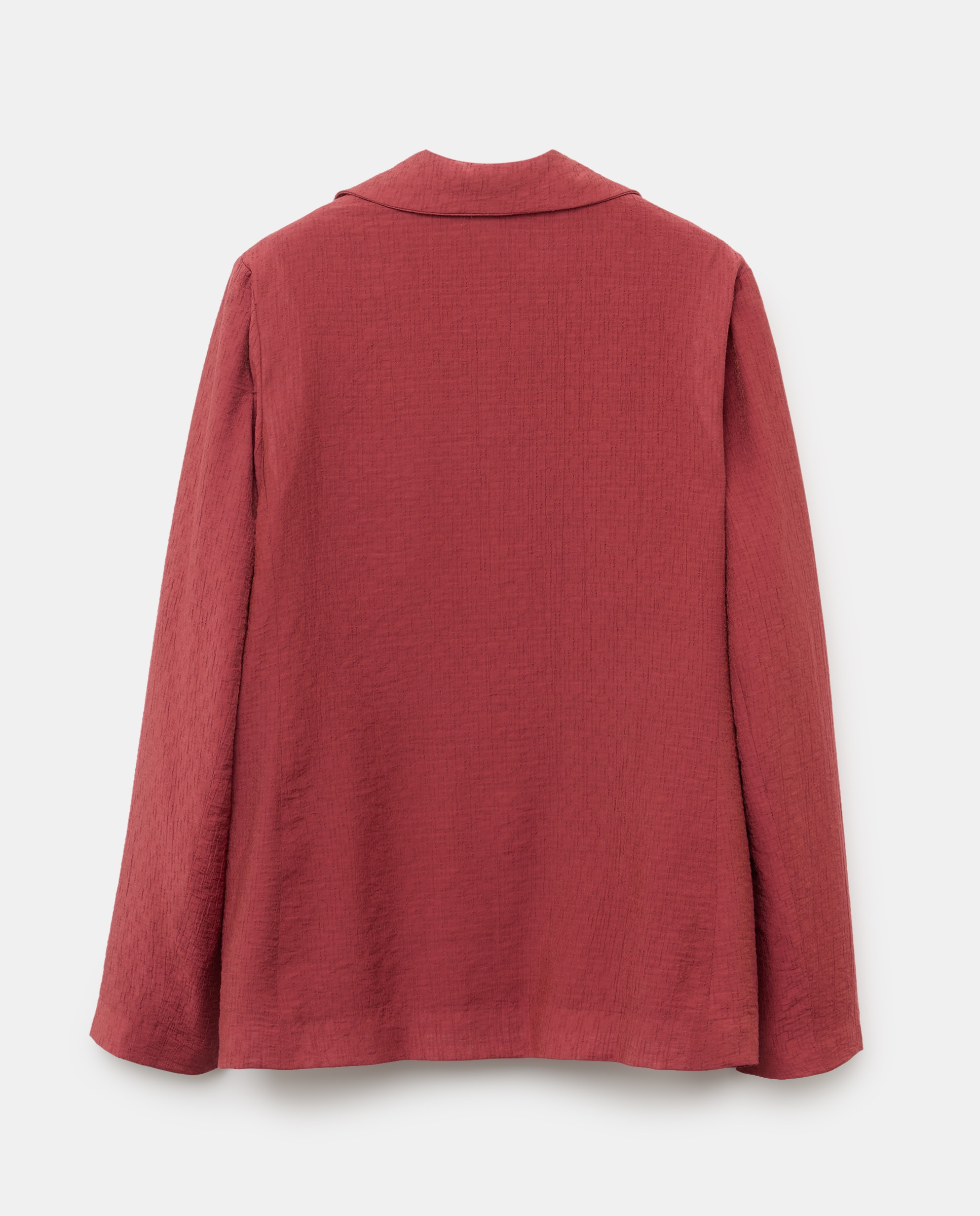 Blazer Assertoado Fluido com Jacquard Bordeaux-2