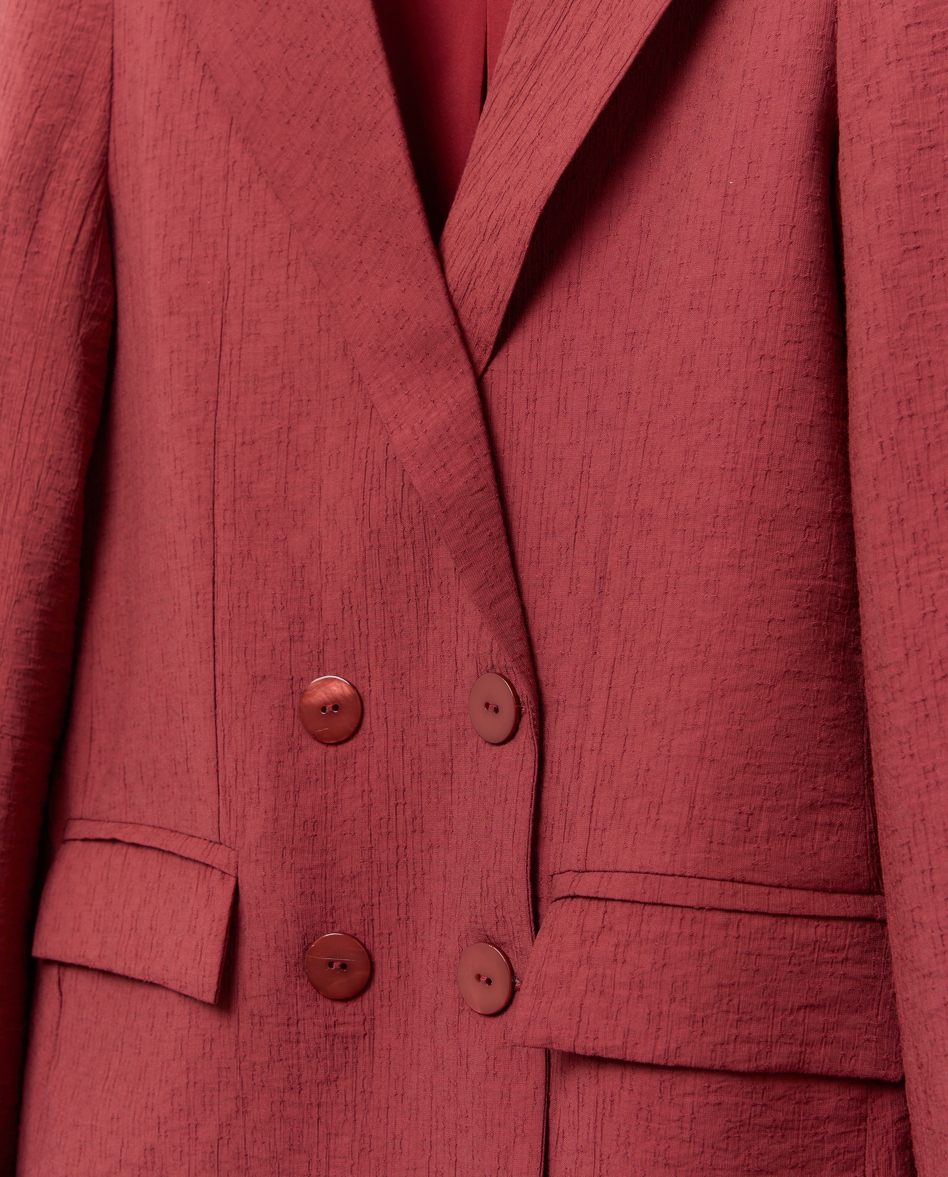 Blazer Assertoado Fluido com Jacquard Bordeaux-3