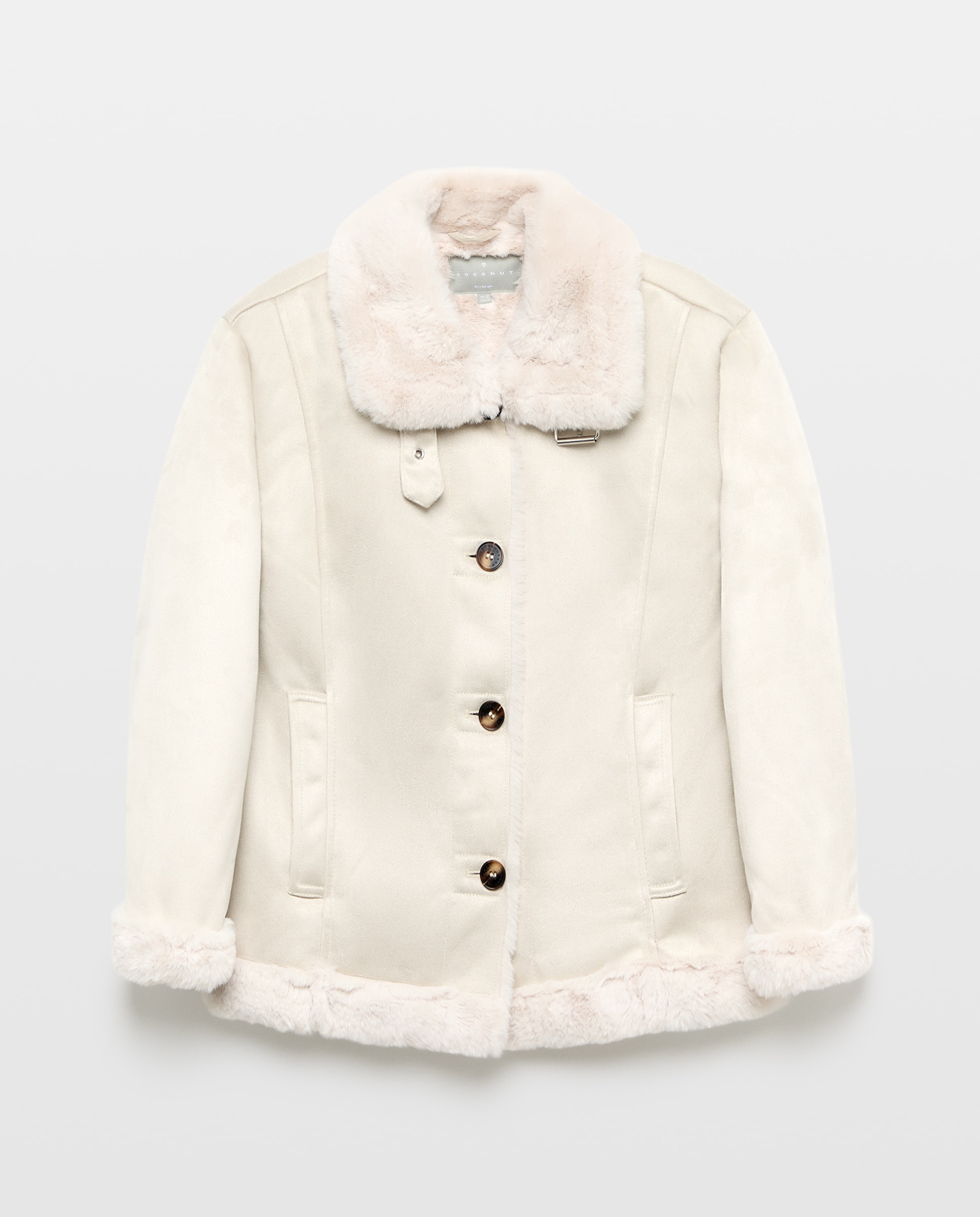 Parka con doble faz de niña - Coconut El Corte Inglés - 120 Crudo 120 Crudo-4