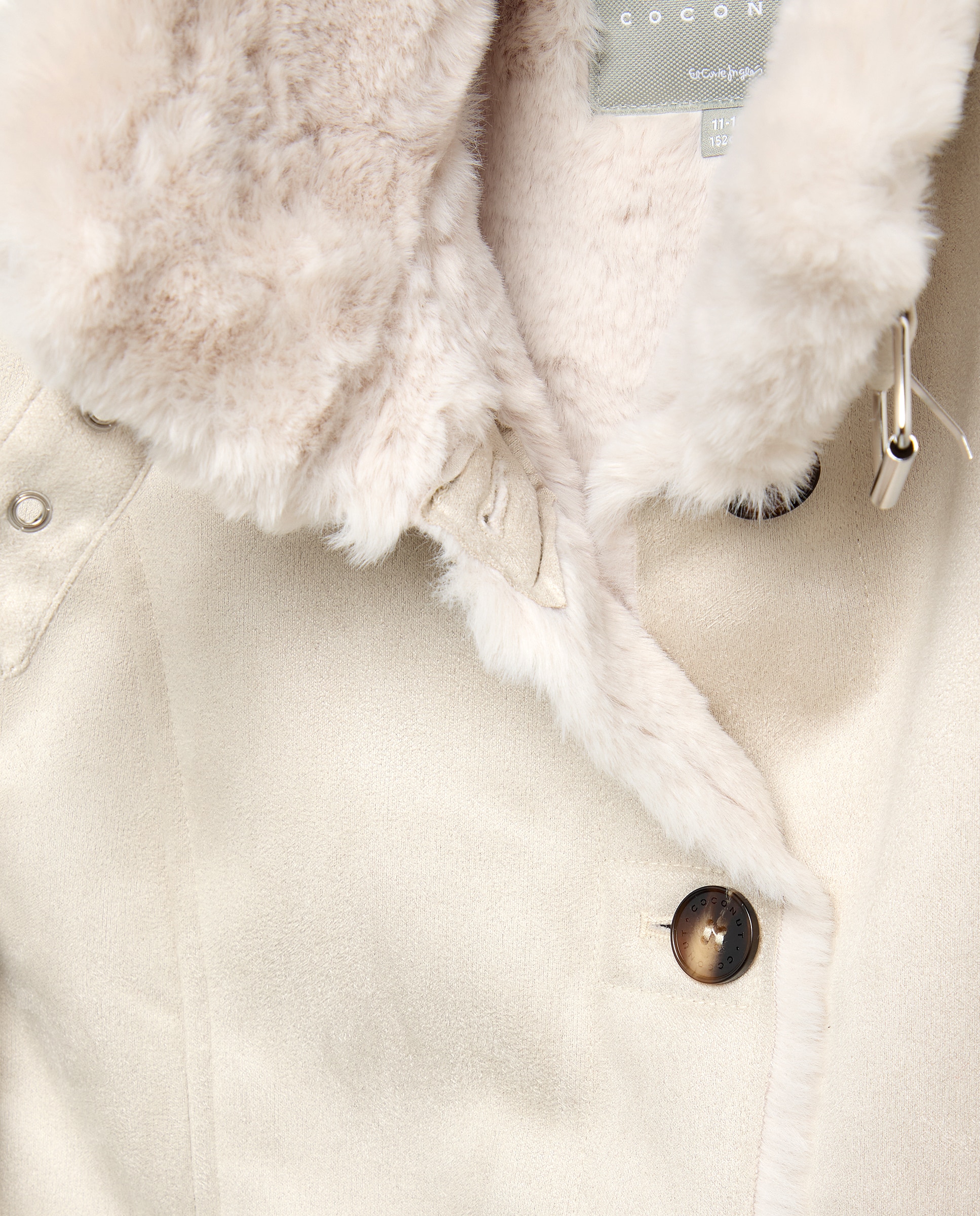 Parka con doble faz de niña - Coconut El Corte Inglés - 120 Crudo 120 Crudo-5