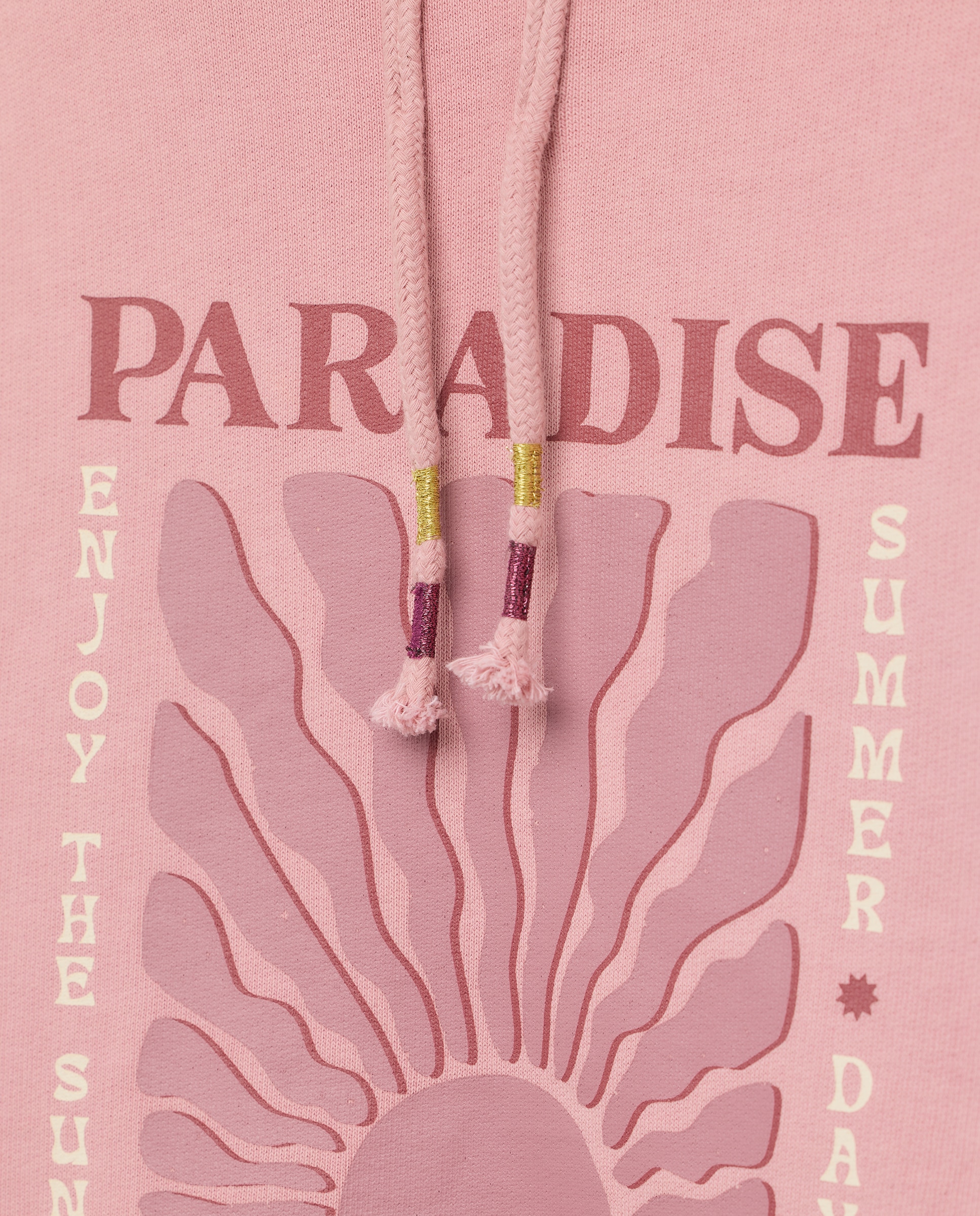 Sweatshirt Cropped com Capuz e Fantasia 220 Rosa Pálido-5