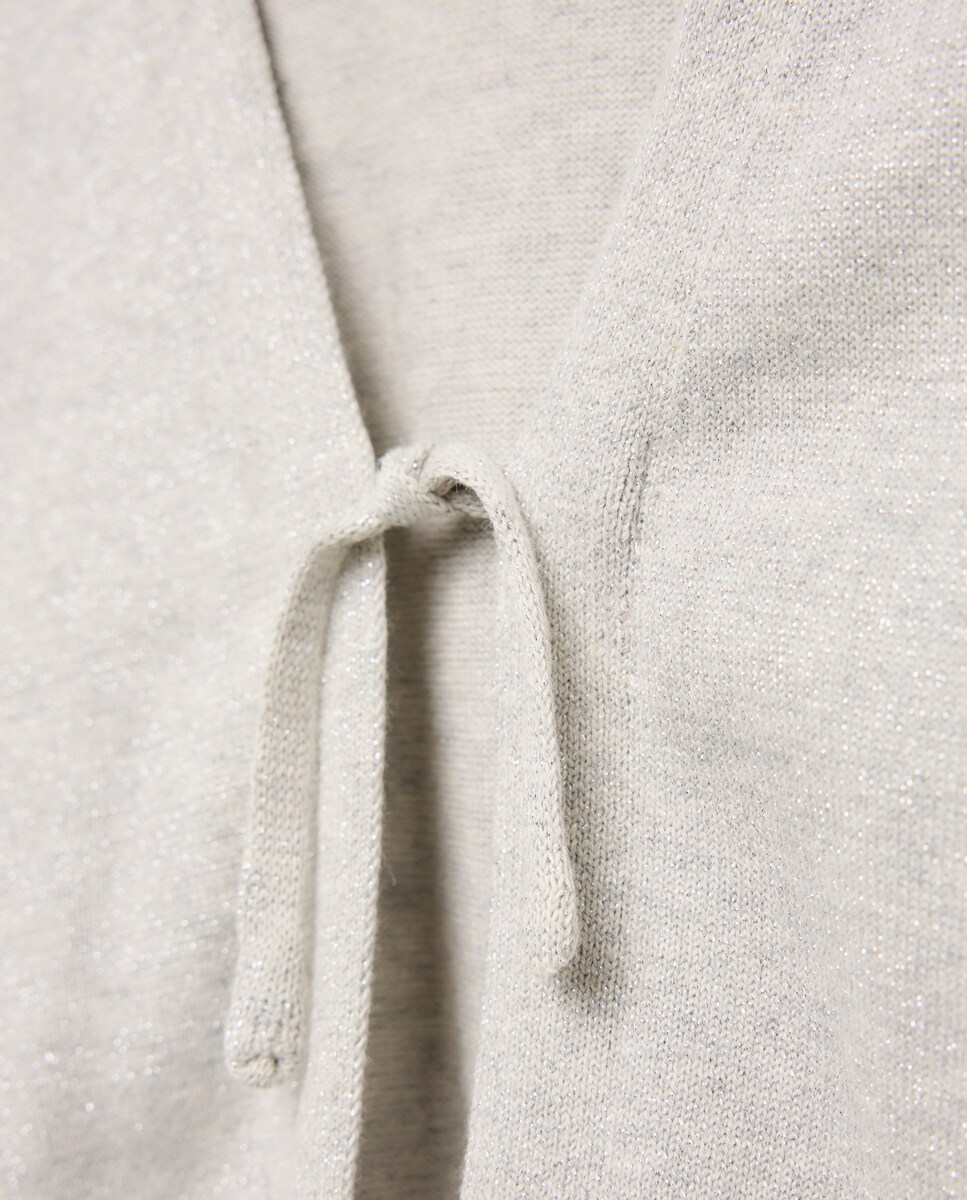 Casaco de Tricot com Laços Esmeralda-6