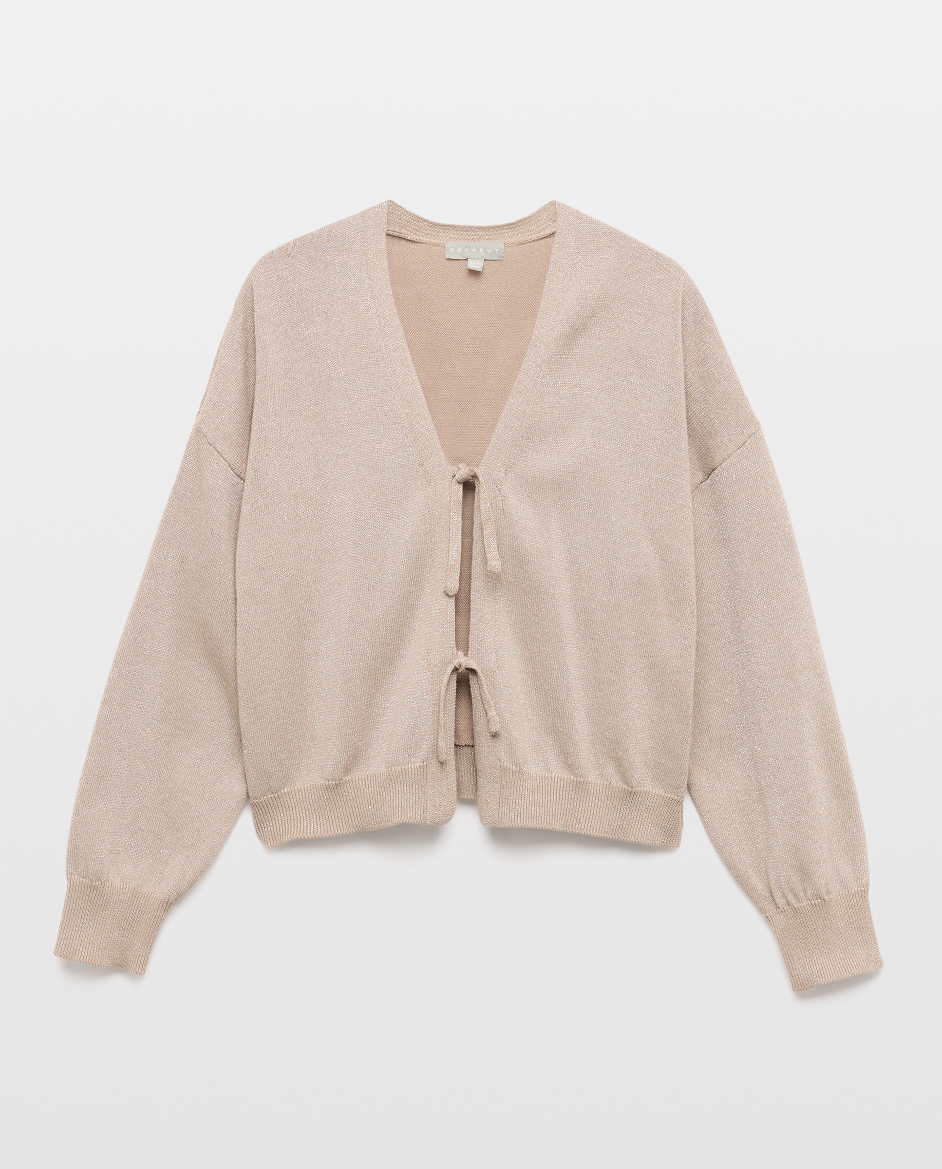 Casaco de Tricot com Laços Coconut El Corte Inglés 390 Ouro-5