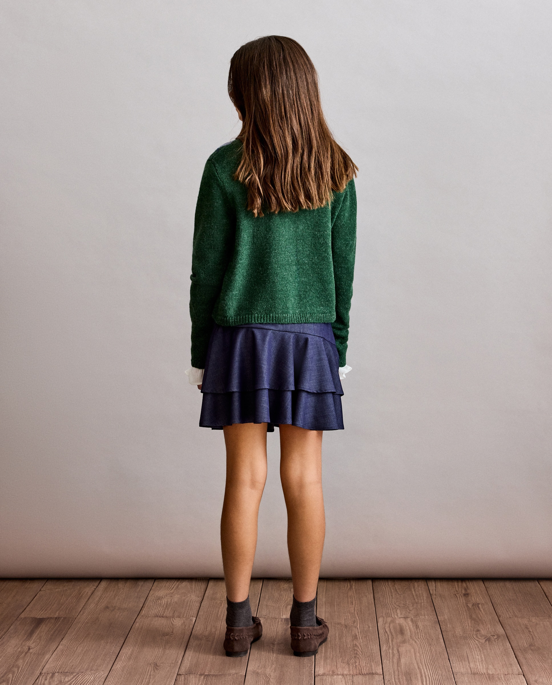 Chaqueta con rombos de niña - Coconut El Corte Inglés - Verde Verde-3