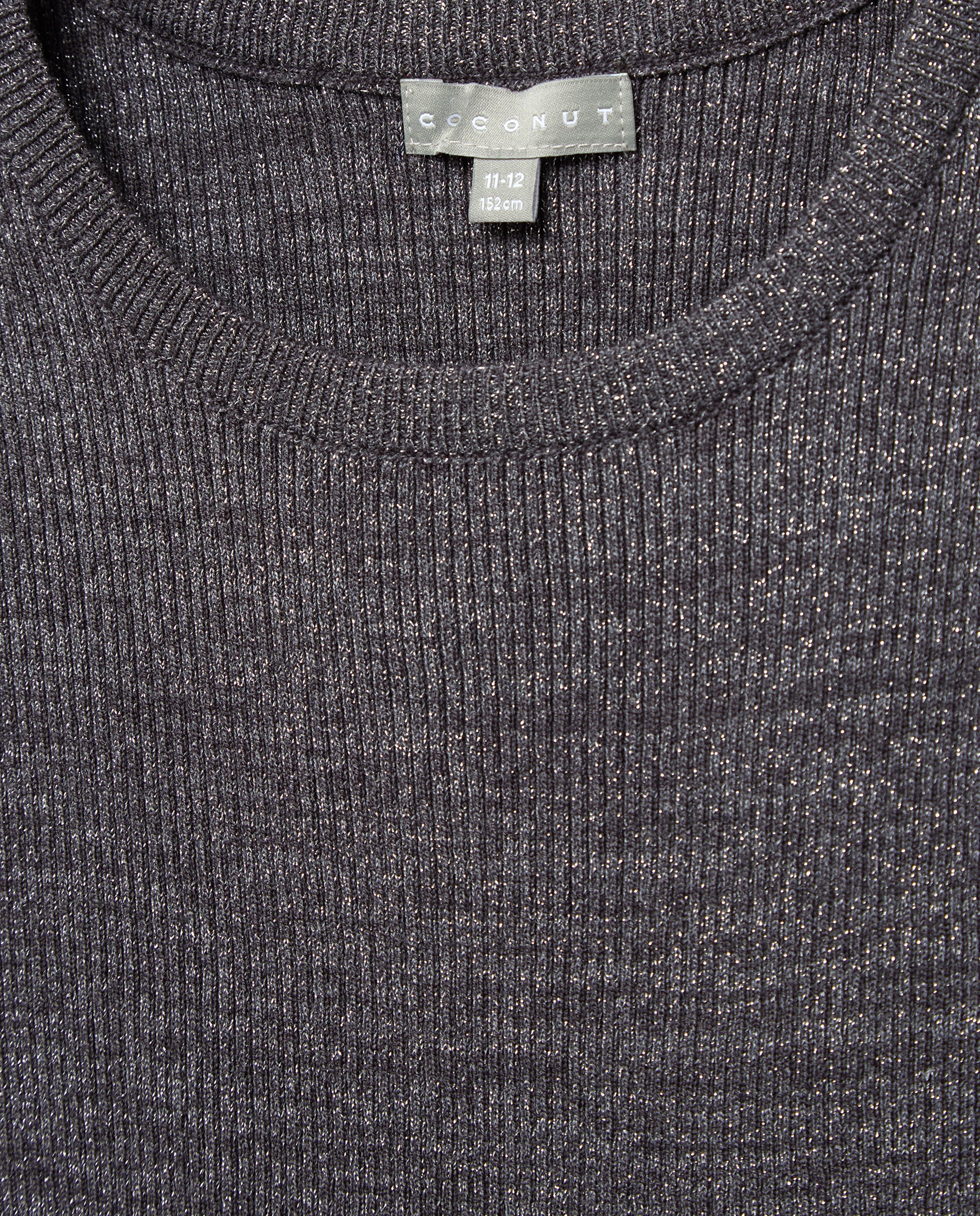 Camisola de Malha Canelada com Cut Out nos Ombros Coconut El Corte Inglés 830 Antracite-2