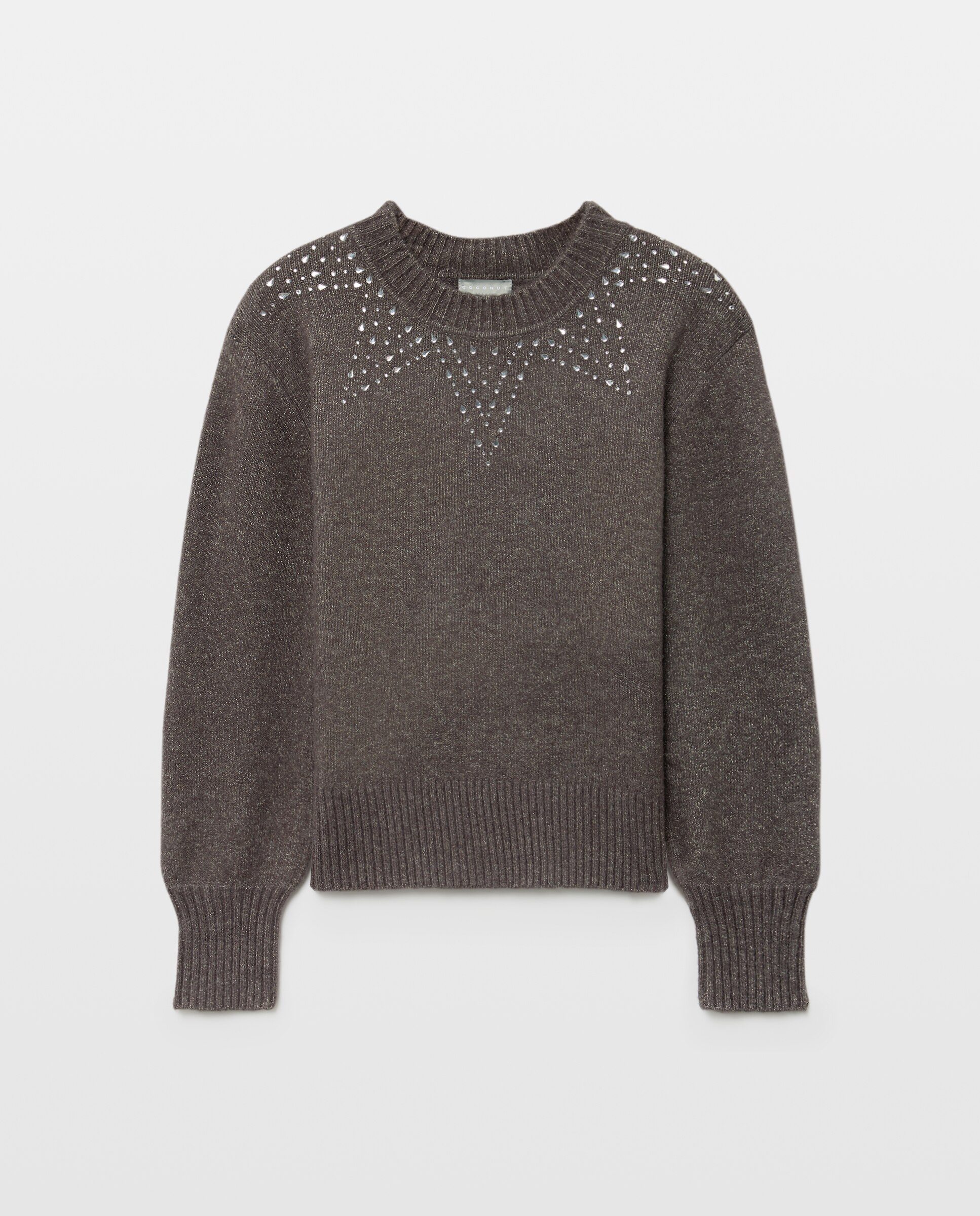 Jersey lúrex con lentejuelas y abalorios de niña - Coconut El Corte Inglés - 830 Antracita 830 Antracita-1