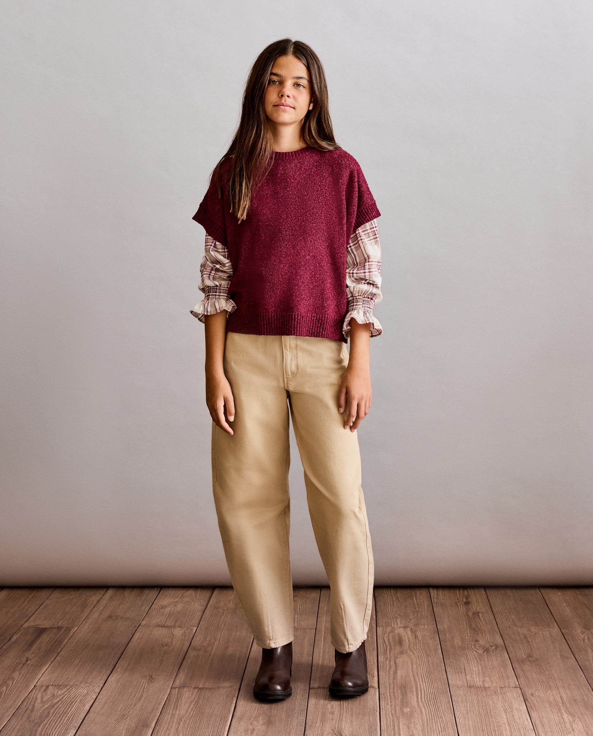 Chaleco punto lurex de niña - Coconut El Corte Inglés - 291 Berenjena 291 Berenjena-2