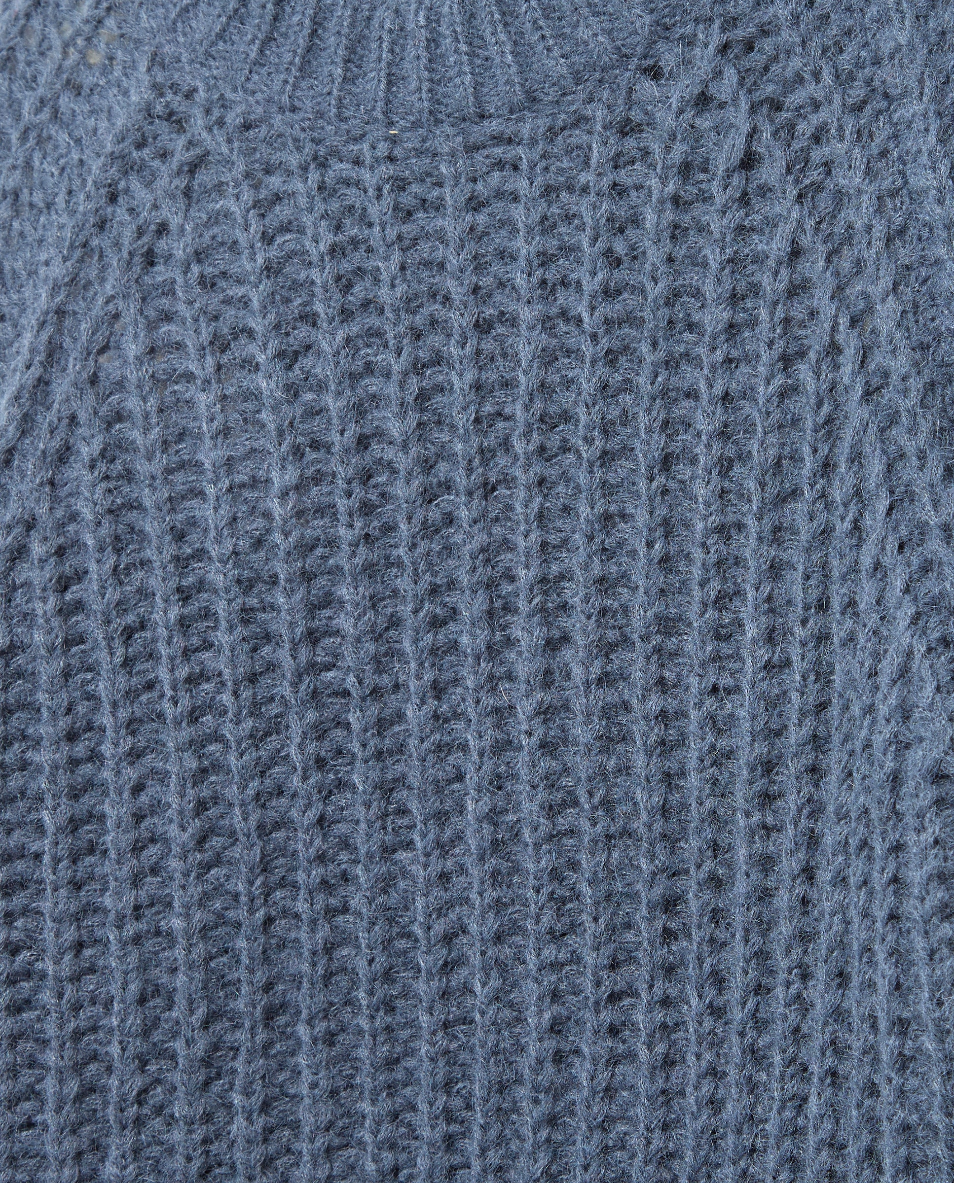 Camisola de Malha Grossa Especial Azul-escuro-2