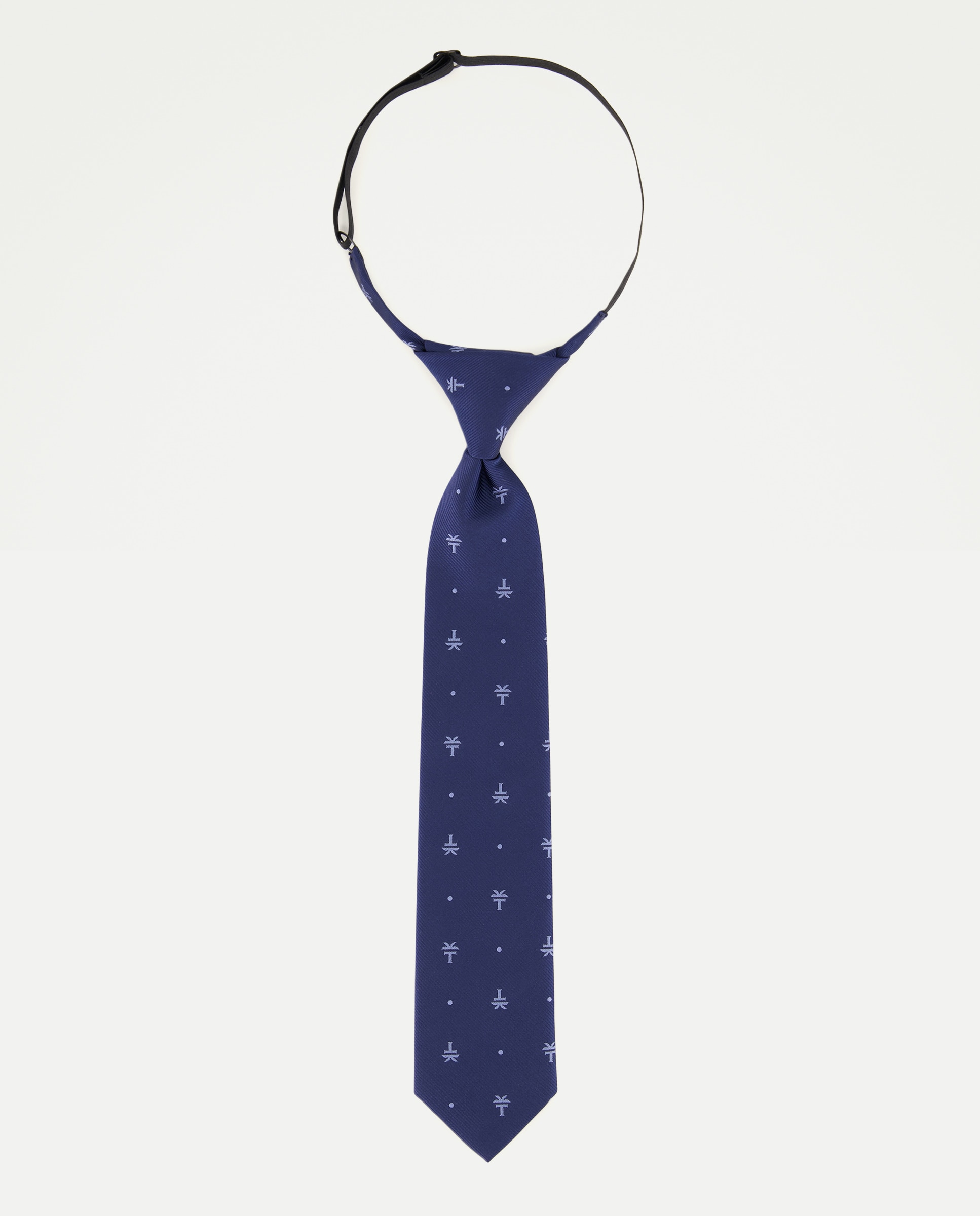 Gravata de Cerimónia com Nó Azul-marinho-2