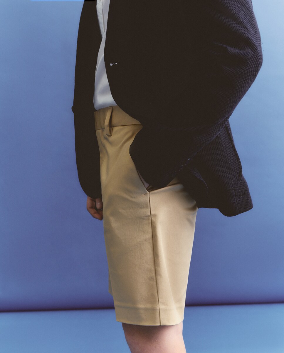 Bermudas Chino Clássicas 730 Camel-3