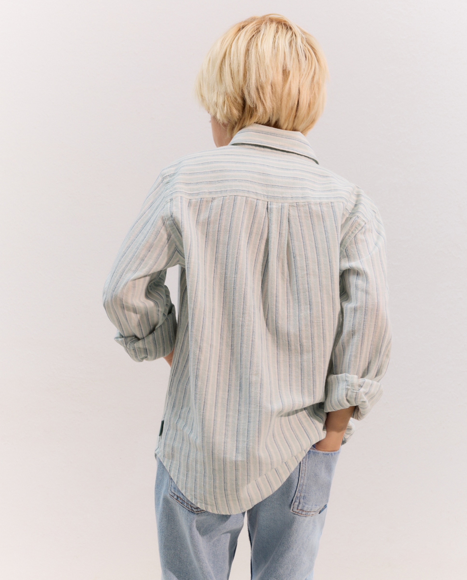 Camisa de Manga Comprida com Colarinho de Camisa Coconut El Corte Inglés Verde-3
