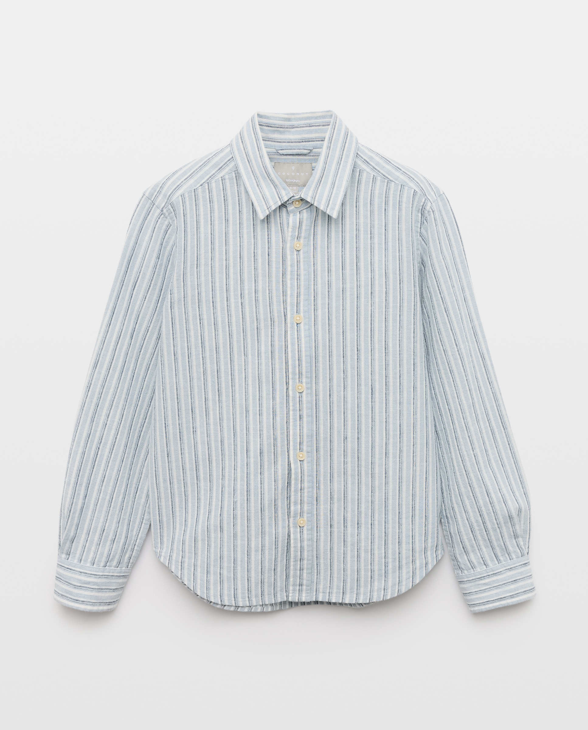 Camisa de Manga Comprida com Colarinho de Camisa Coconut El Corte Inglés Azul-4