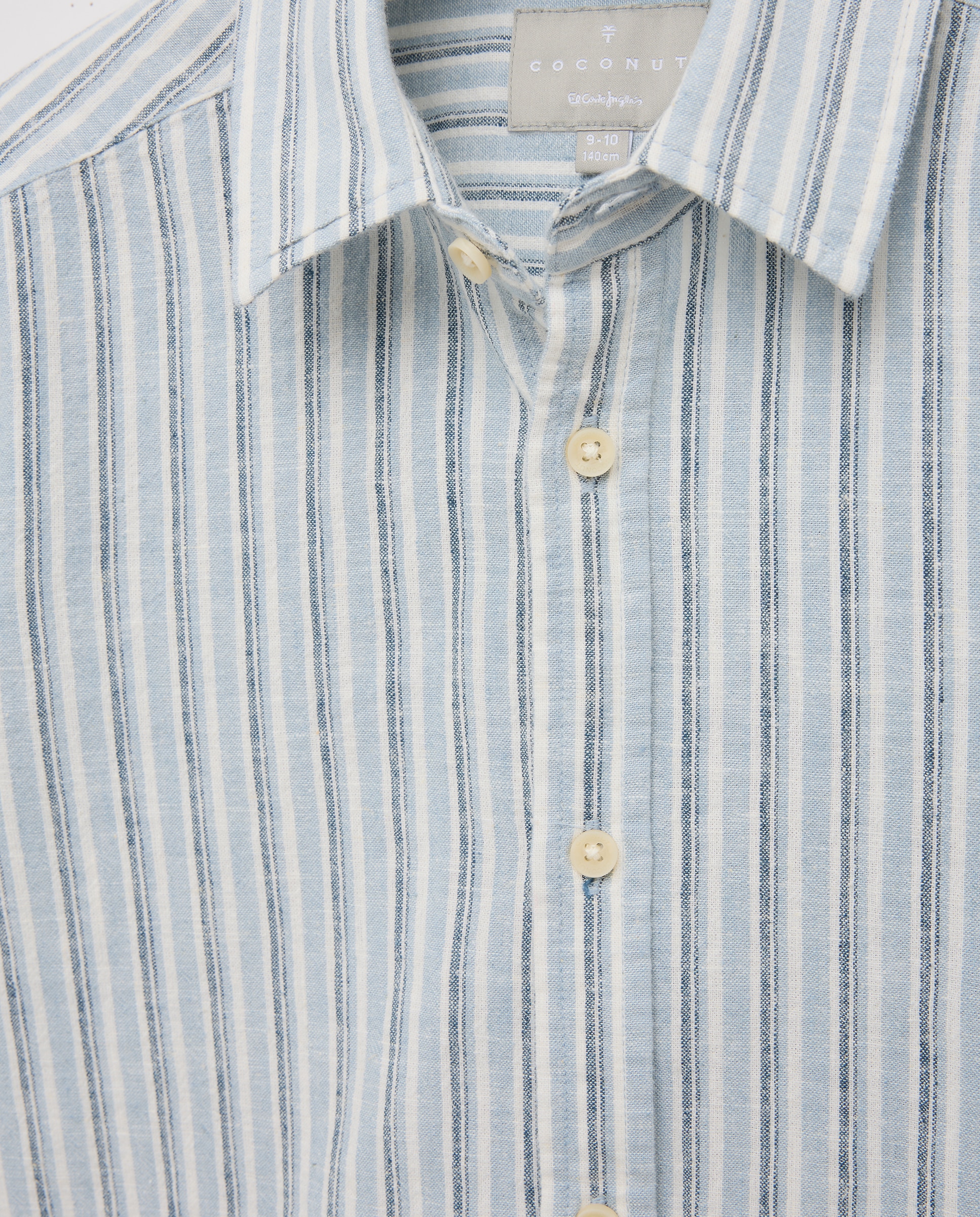 Camisa de Manga Comprida com Colarinho de Camisa Coconut El Corte Inglés Azul-5