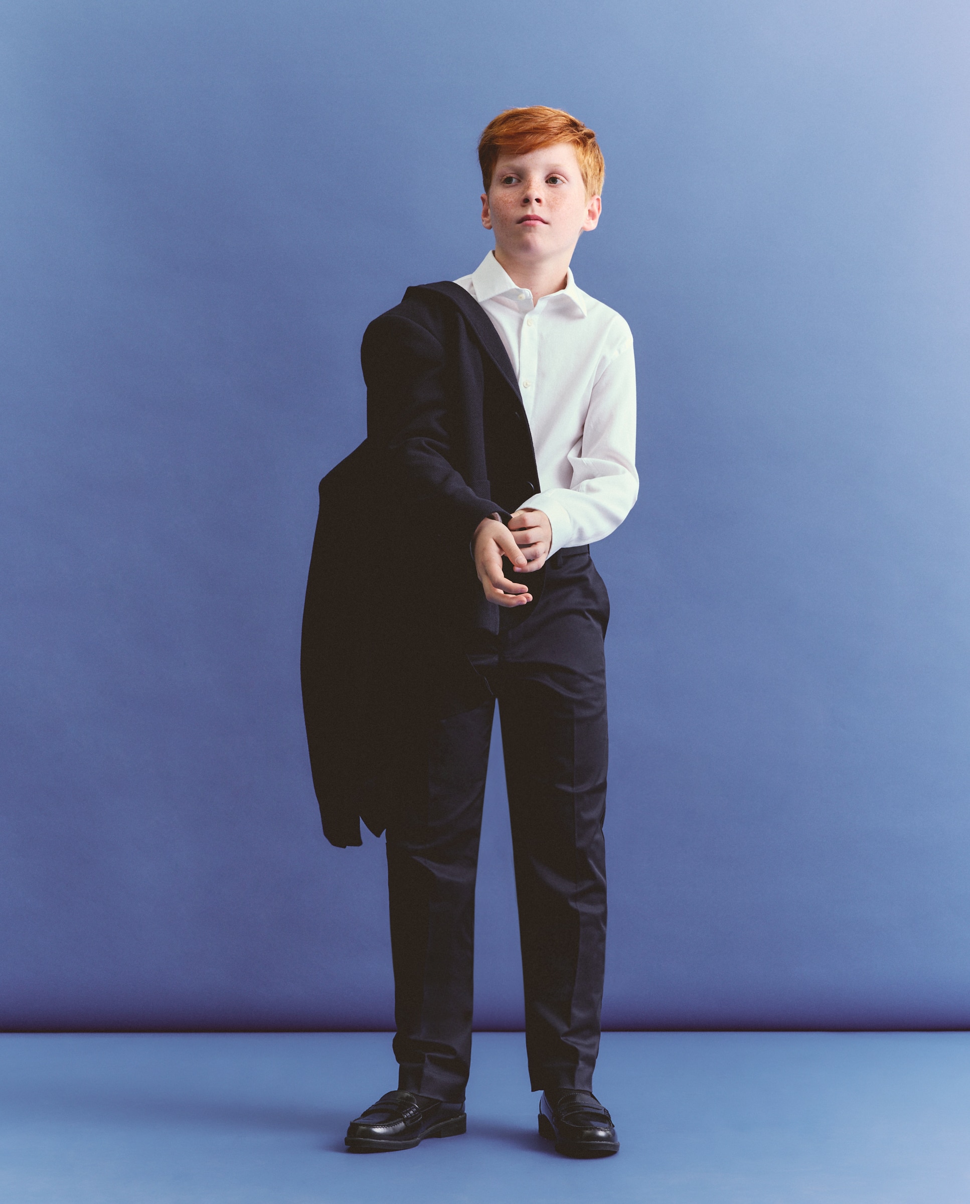 Camisa Clássica de Estrutura Lisa Branco-2