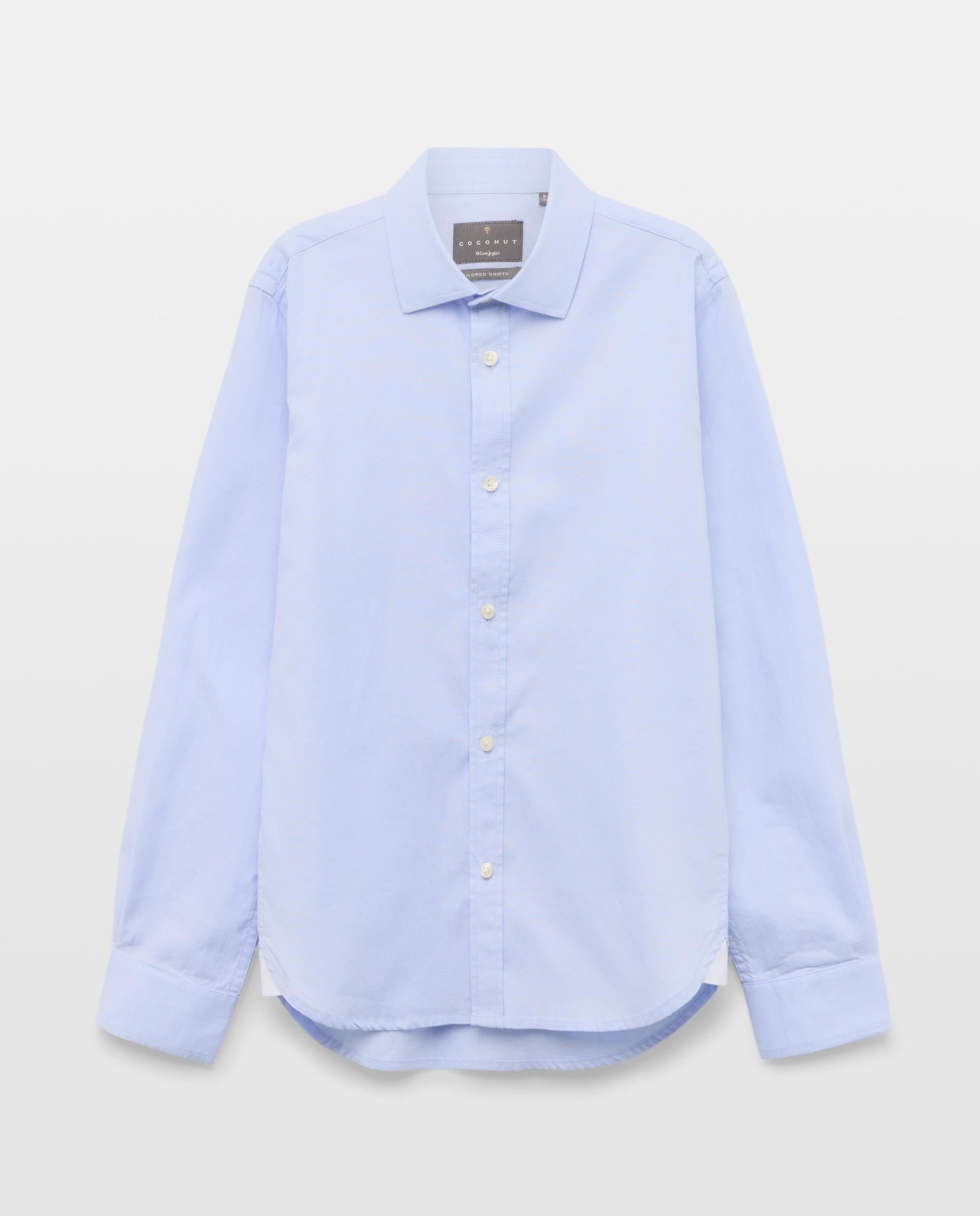 Camisa Oxford Clássica Lisa Coconut El Corte Inglés 410 Azul Claro-4