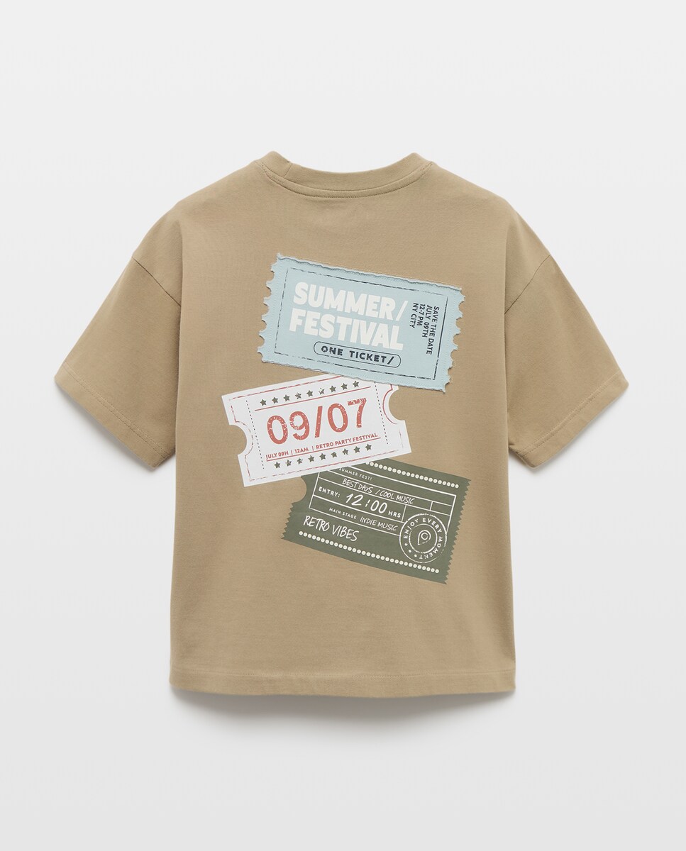 T-shirt de Manga Curta com Bolso Unlimited Moments 510 Verde Claro-2