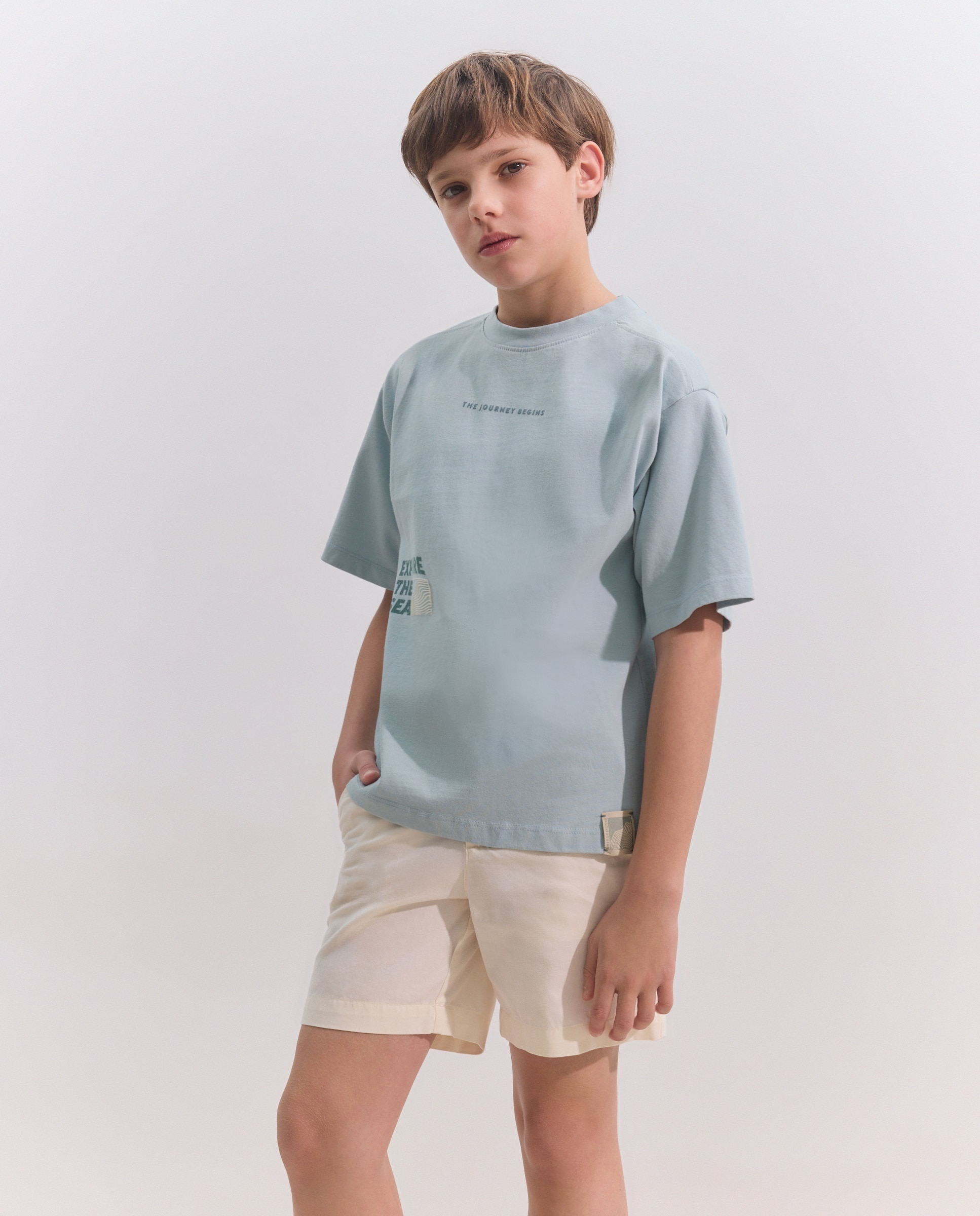 Imagen 0 de Camiseta maga corta explore the sea de niño Jabón