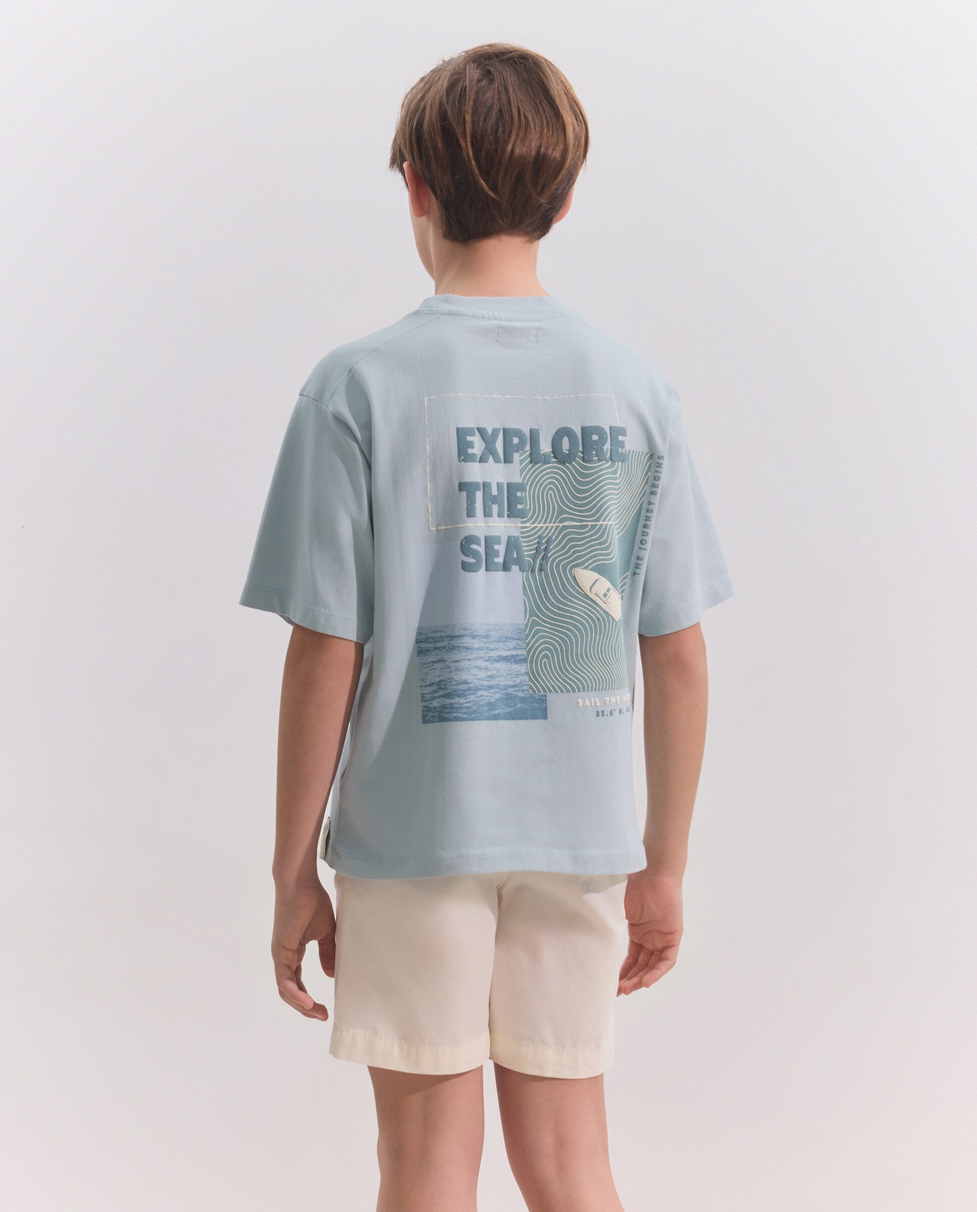 Camiseta maga corta explore the sea de niño - Coconut El Corte Inglés - Jabón Jabón-3