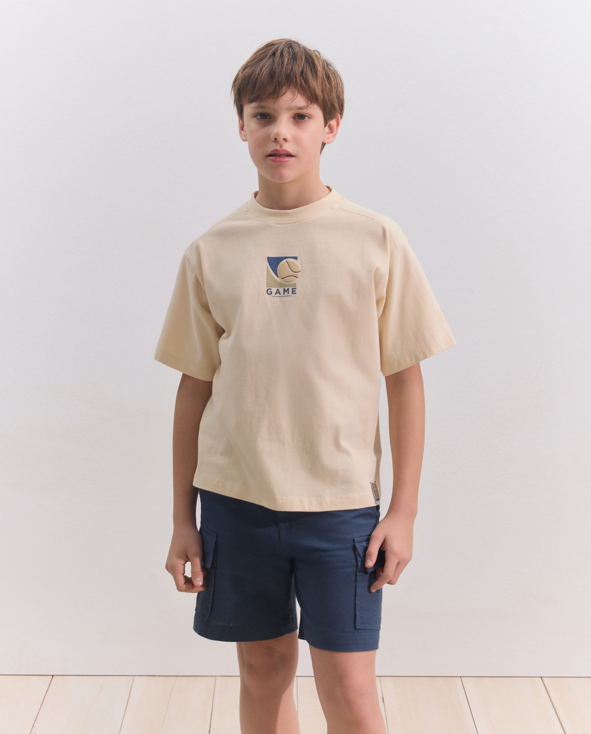 T-shirt de Manga Curta Game Just Enjoy Coconut El Corte Inglés 150 Baunilha-1