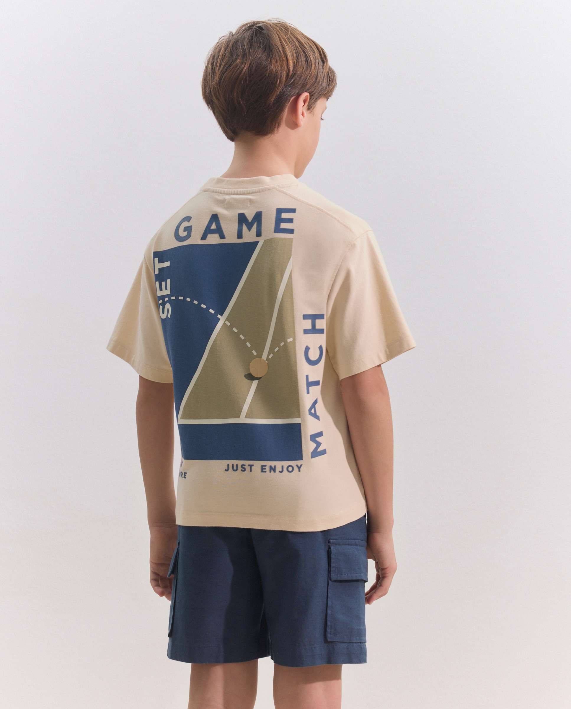 T-shirt de Manga Curta Game Just Enjoy Coconut El Corte Inglés 150 Baunilha-3