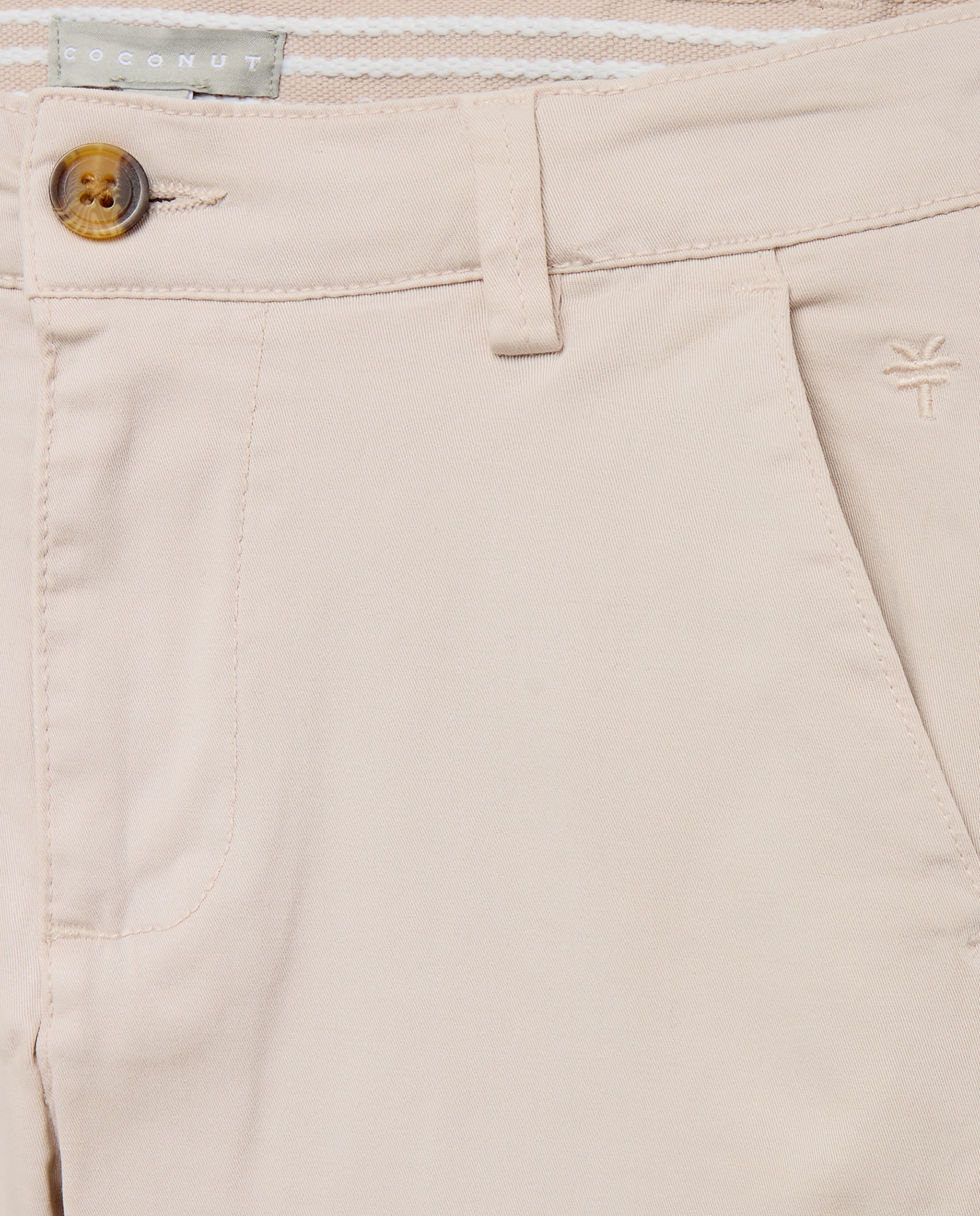 Calças Chino de Sarja com Lavagem Coconut El Corte Inglés Gelo-5