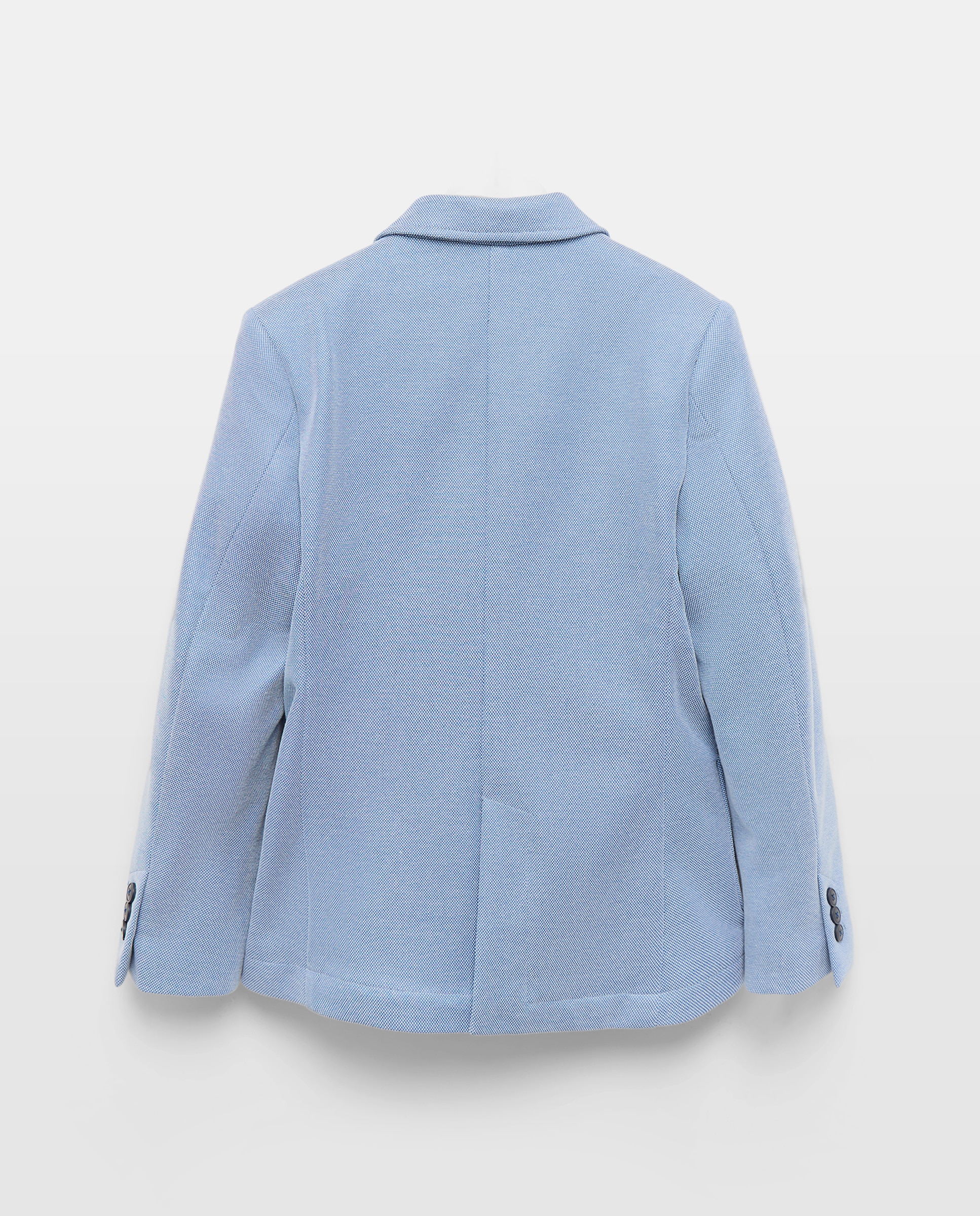 Blazer em Tecido Piqué Coconut El Corte Inglés 410 Azul Claro-2