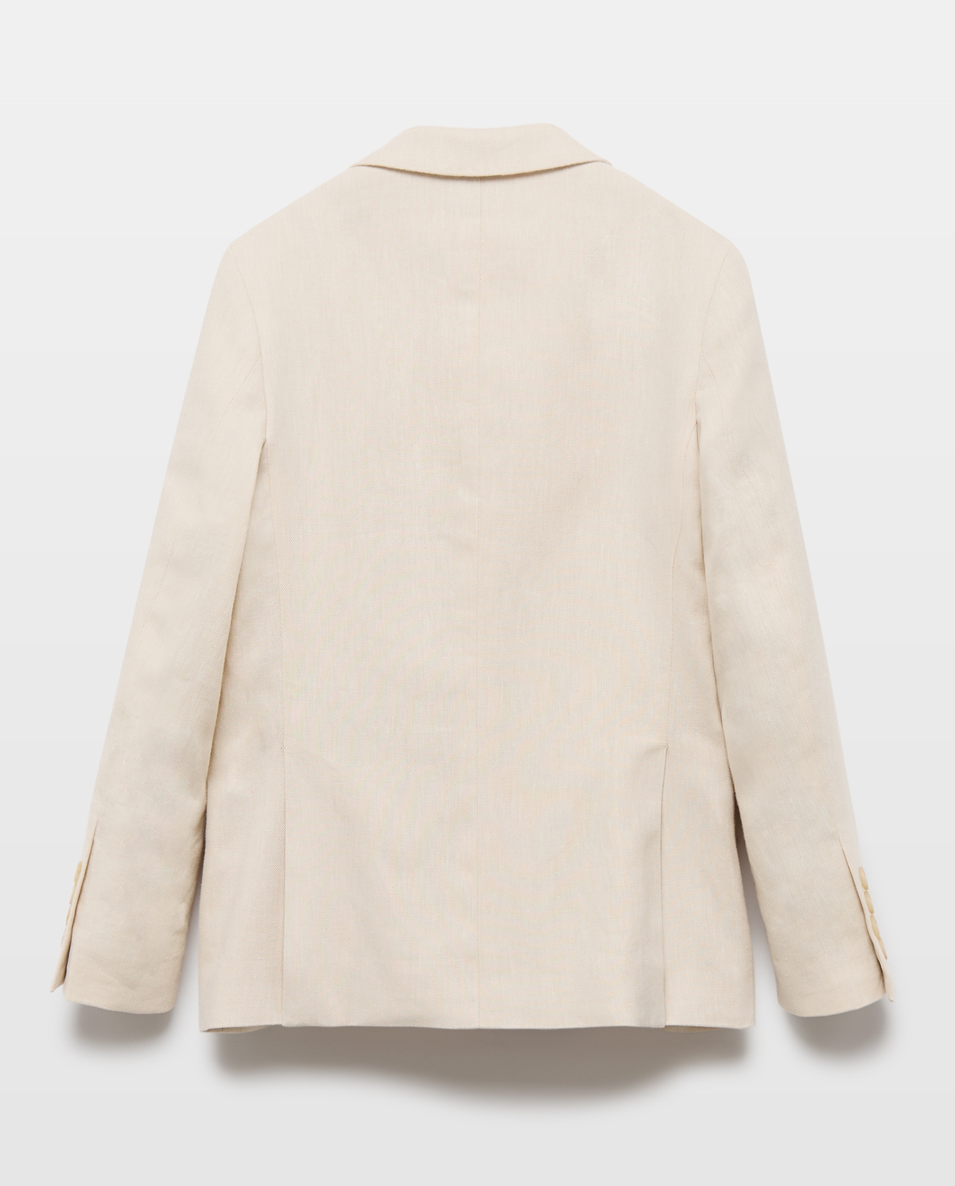 Blazer de Linho Combinado 120 Cru-2