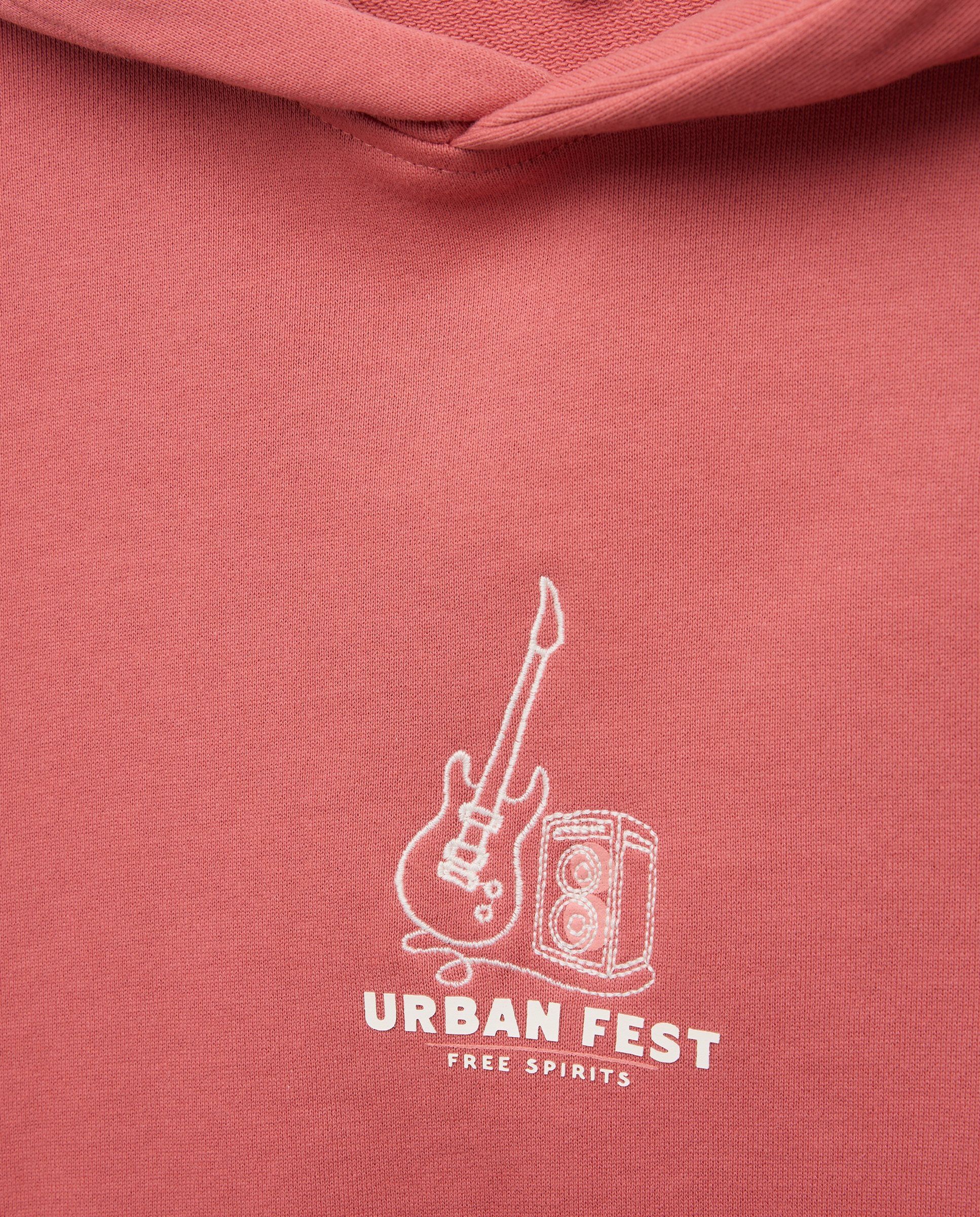 Sweatshirt com Capuz e Bolso Canguru 770 Terracota-5