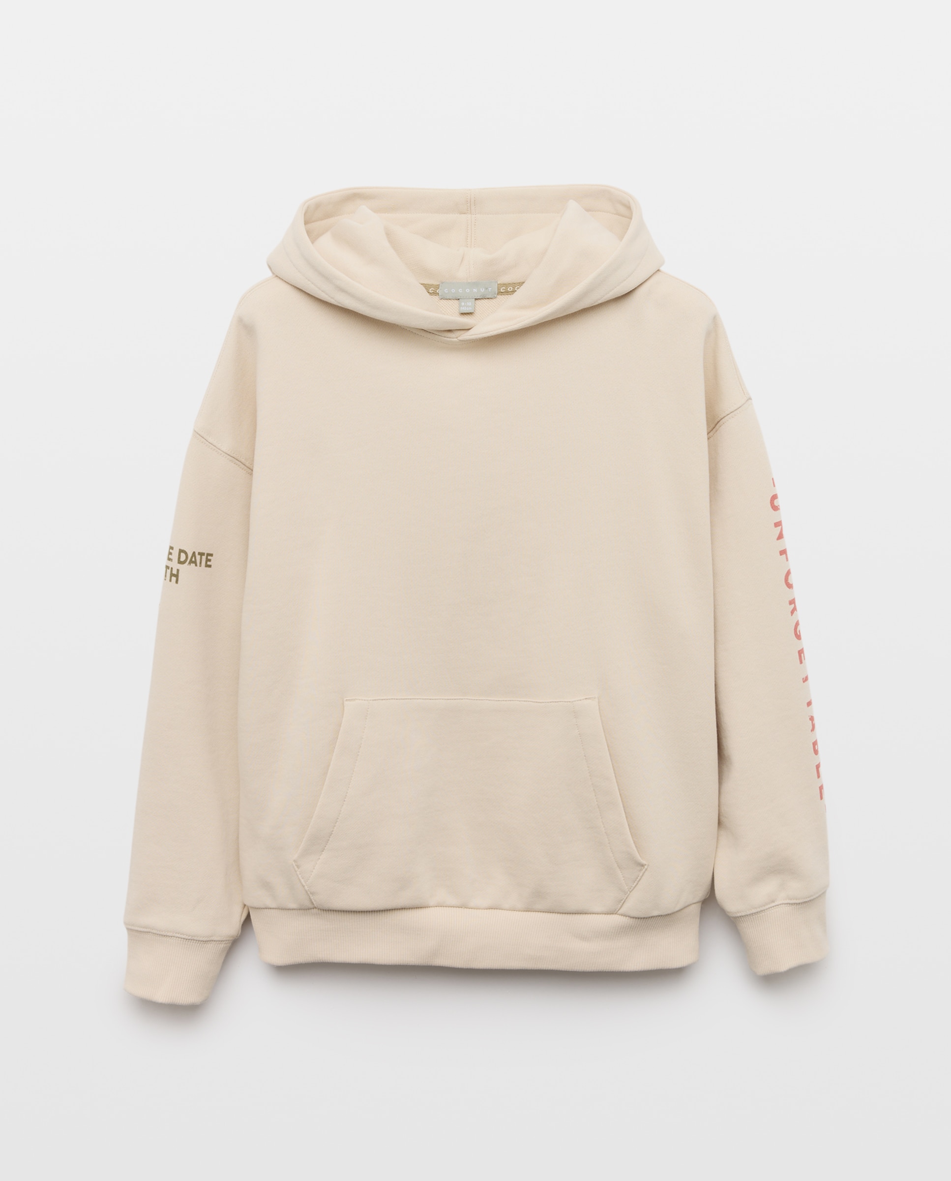 Sweatshirt com Capuz e Bolso Canguru Coconut El Corte Inglés 120 Cru-4