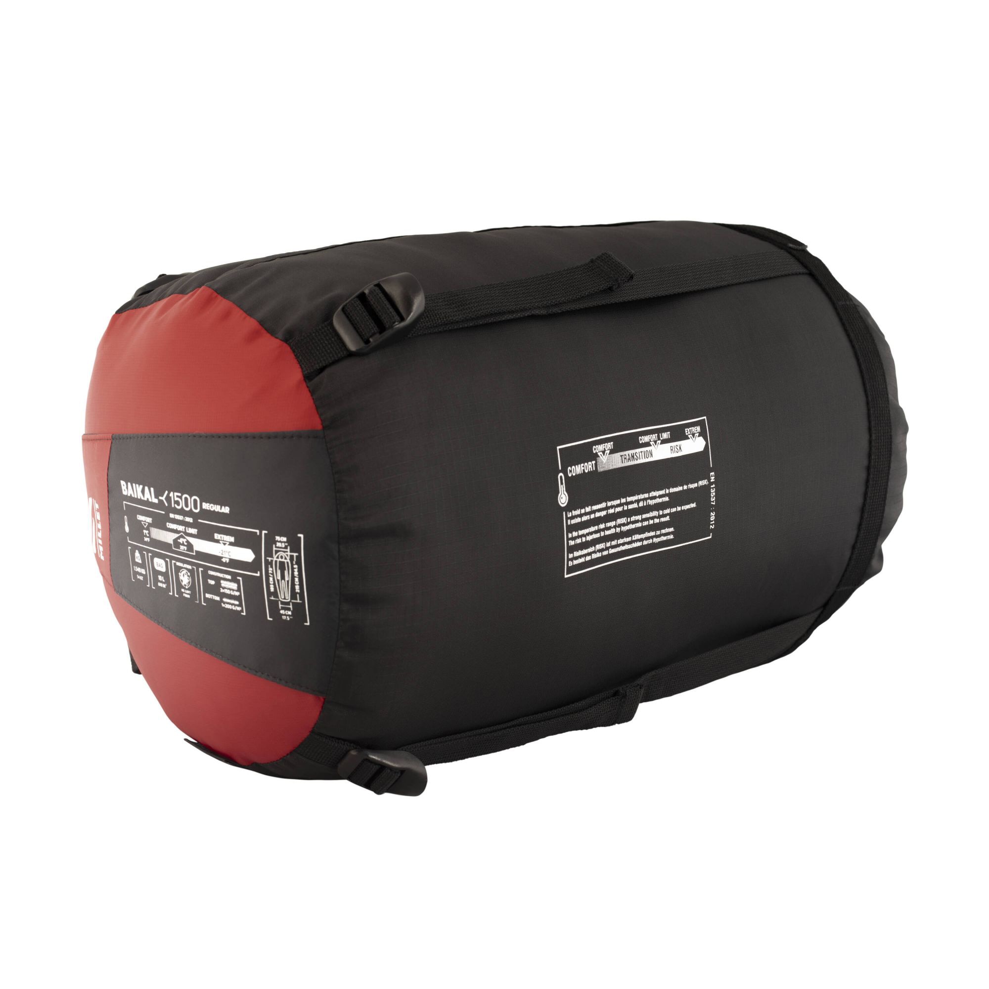 Saco de Dormir Baikal 1500 Reg Millet Vermelho-3