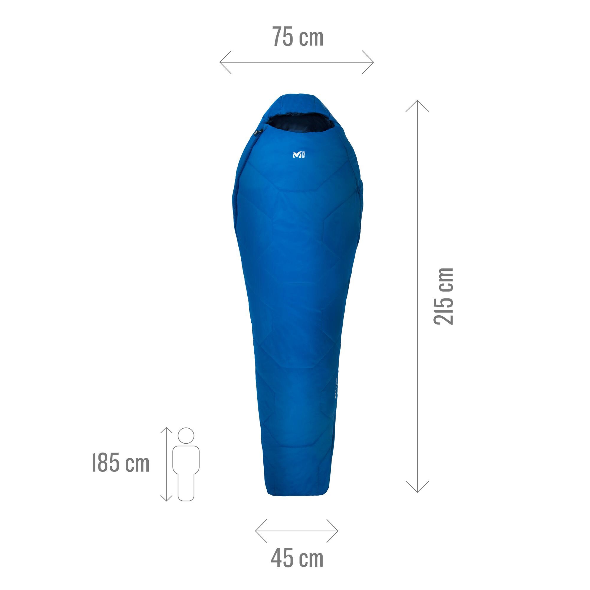 Saco de Dormir Baikal 750 Reg Millet Azul-4
