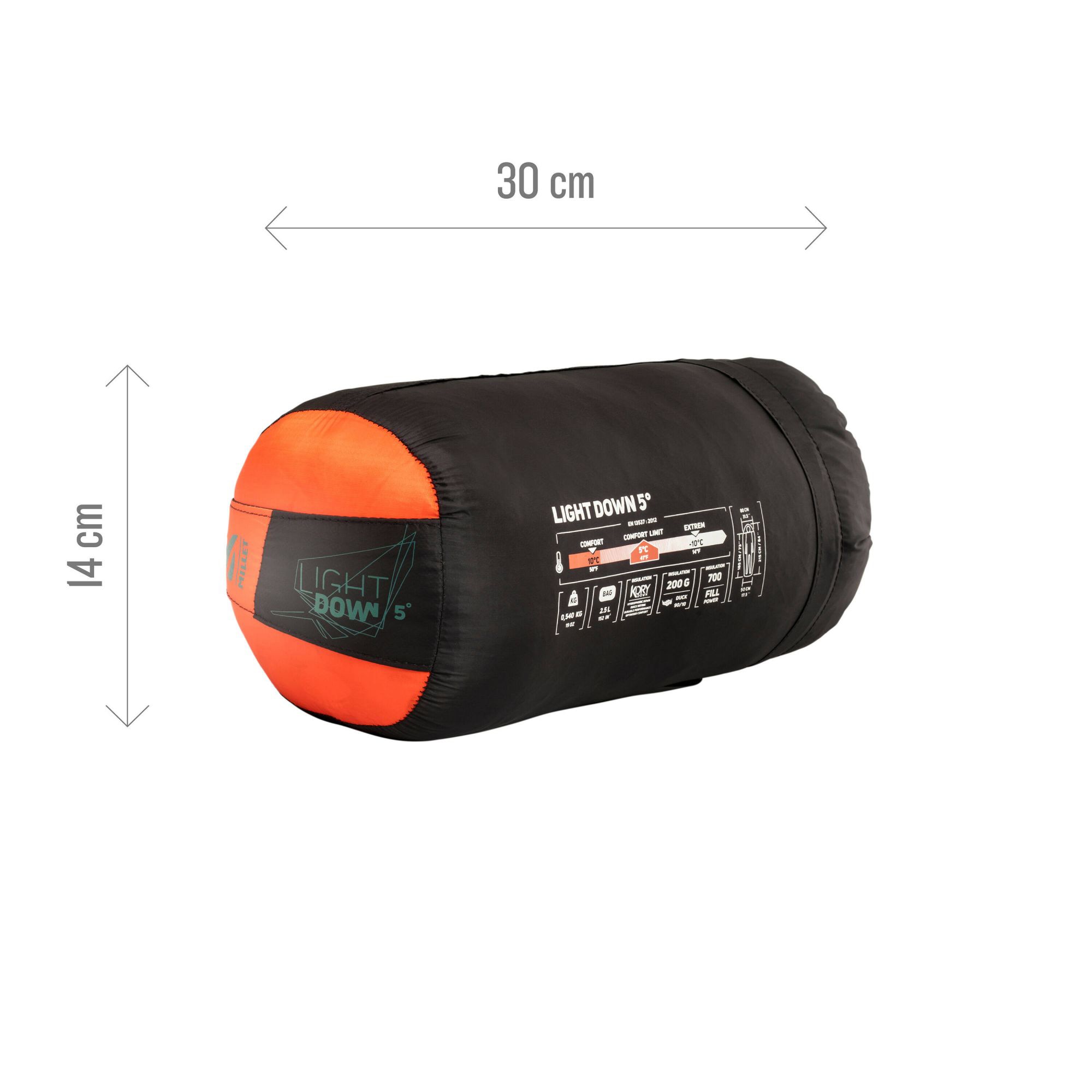 Saco de Dormir Light Down 5° Millet Laranja-3