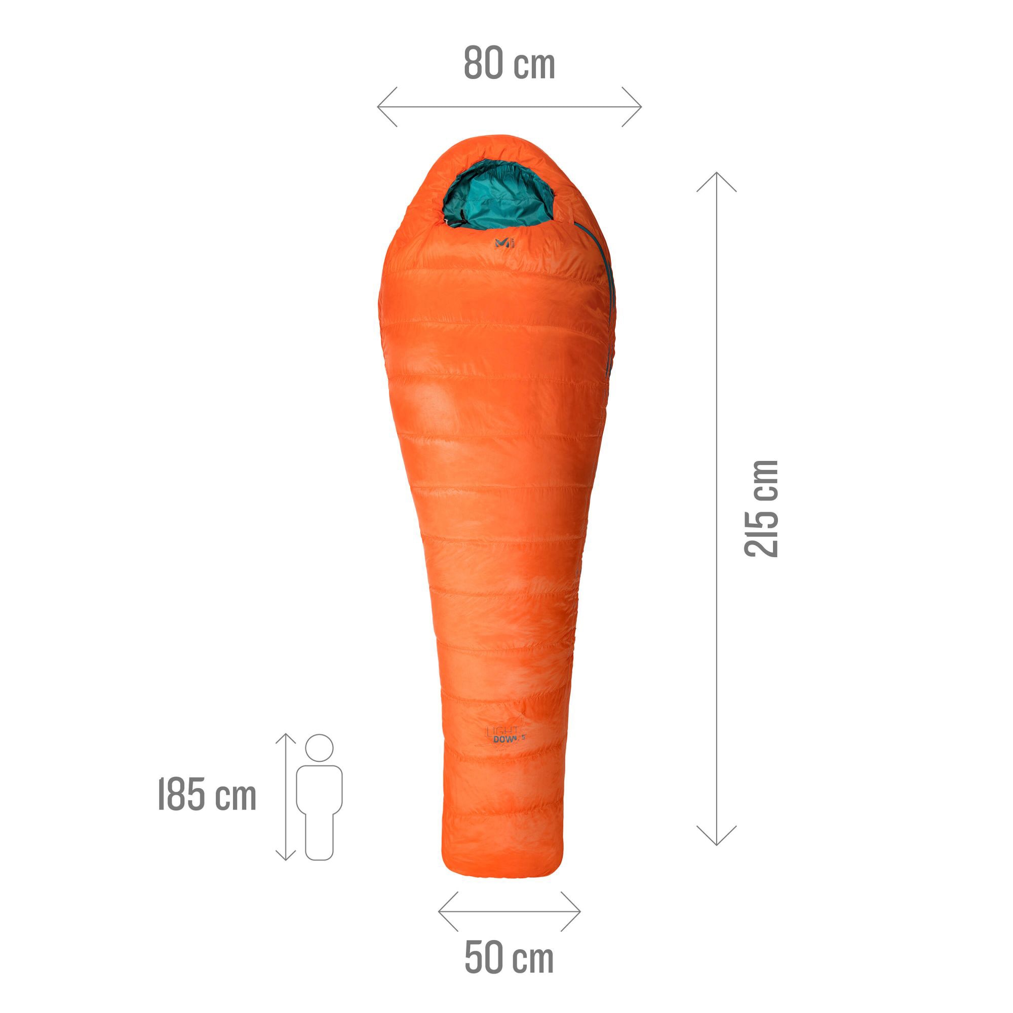 Saco de Dormir Light Down 5° Millet Laranja-4