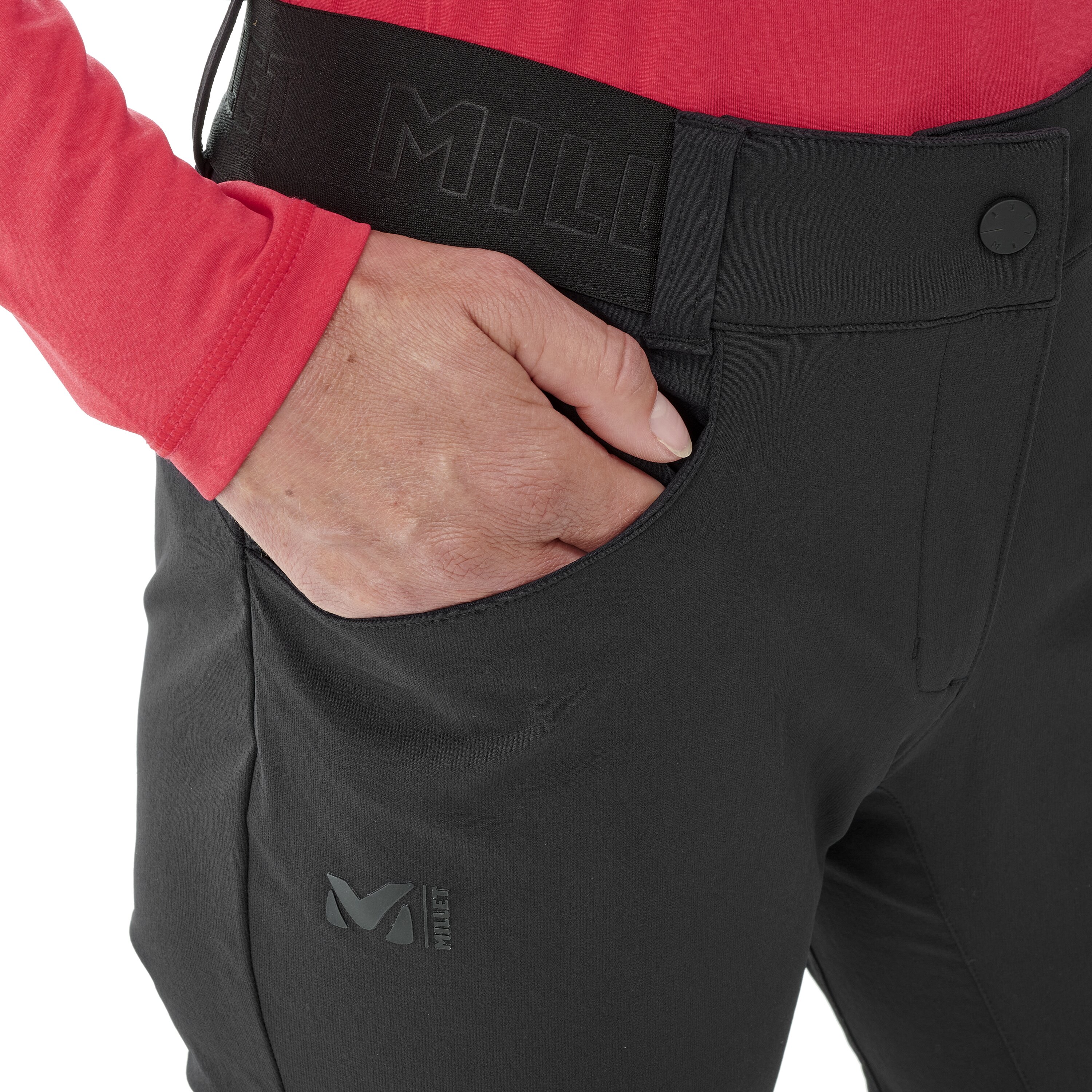 Pantalón de mujer Wanaka Fall Stretch Millet - Negro Negro-3