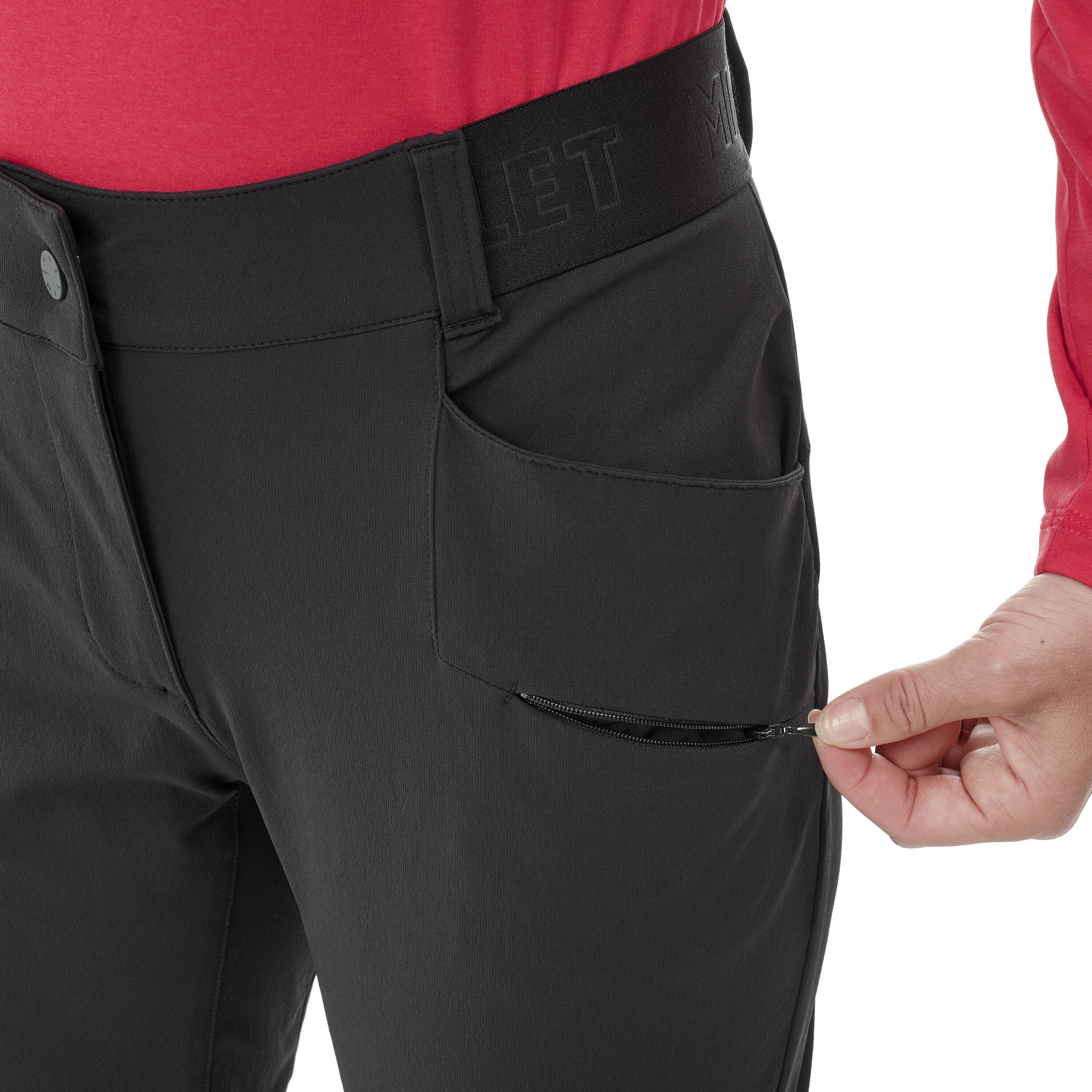 Pantalón de mujer Wanaka Fall Stretch Millet - Negro Negro-4